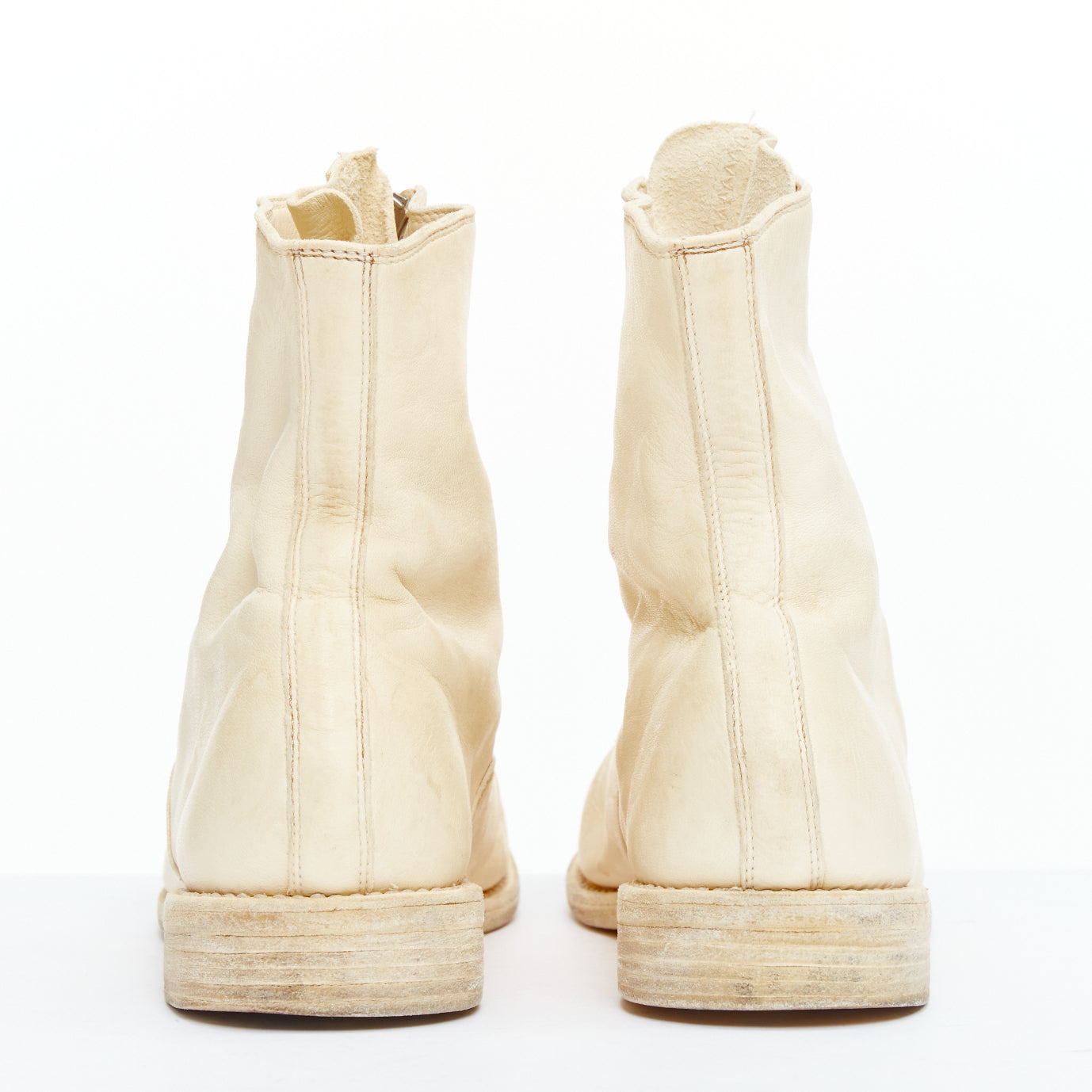 Guidi Wedge Round Toe Boots - Side view
