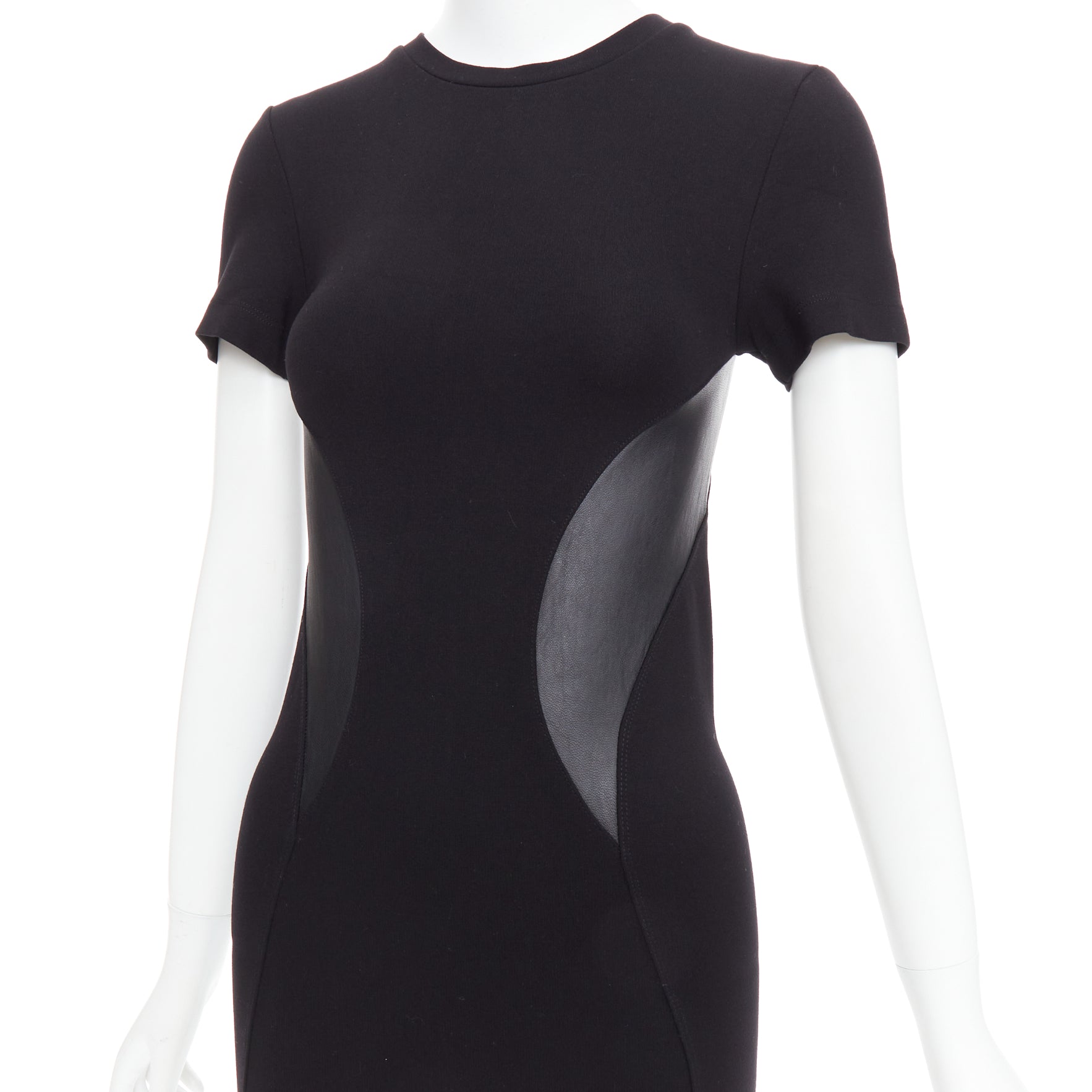 Mcq Leather Bodycon Dress - Back view