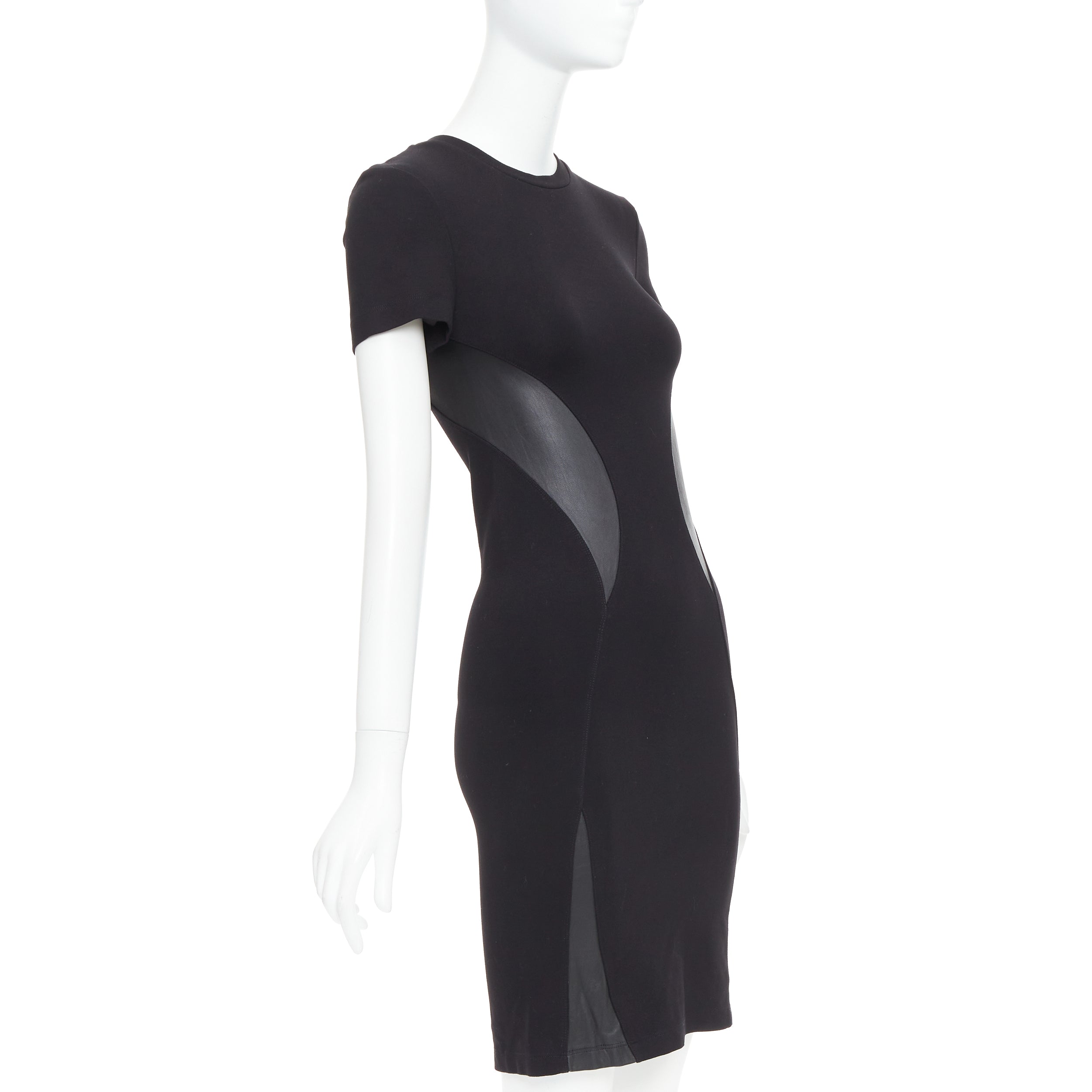Mcq Leather Bodycon Dress - Image 6