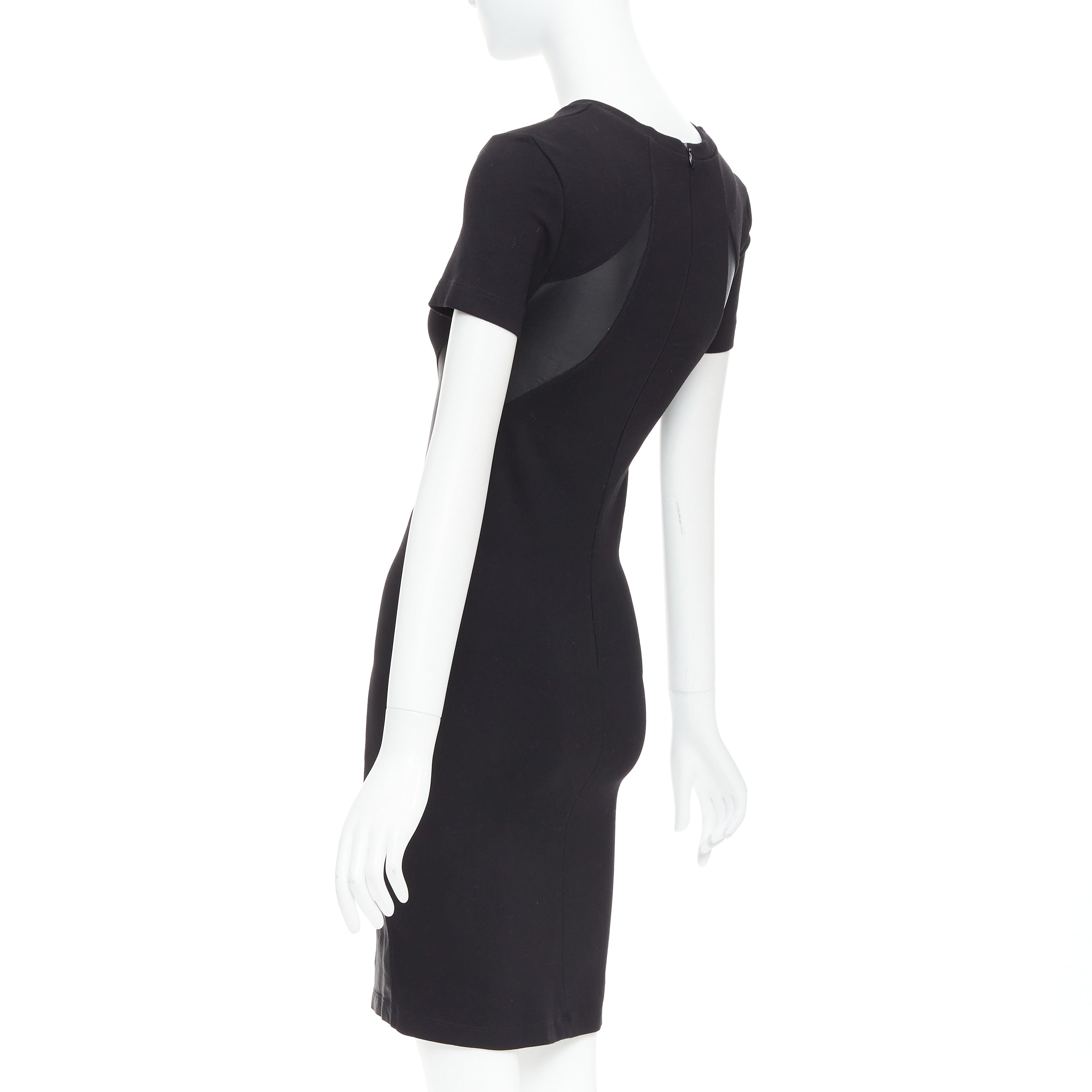Mcq Leather Bodycon Dress - Detail 1