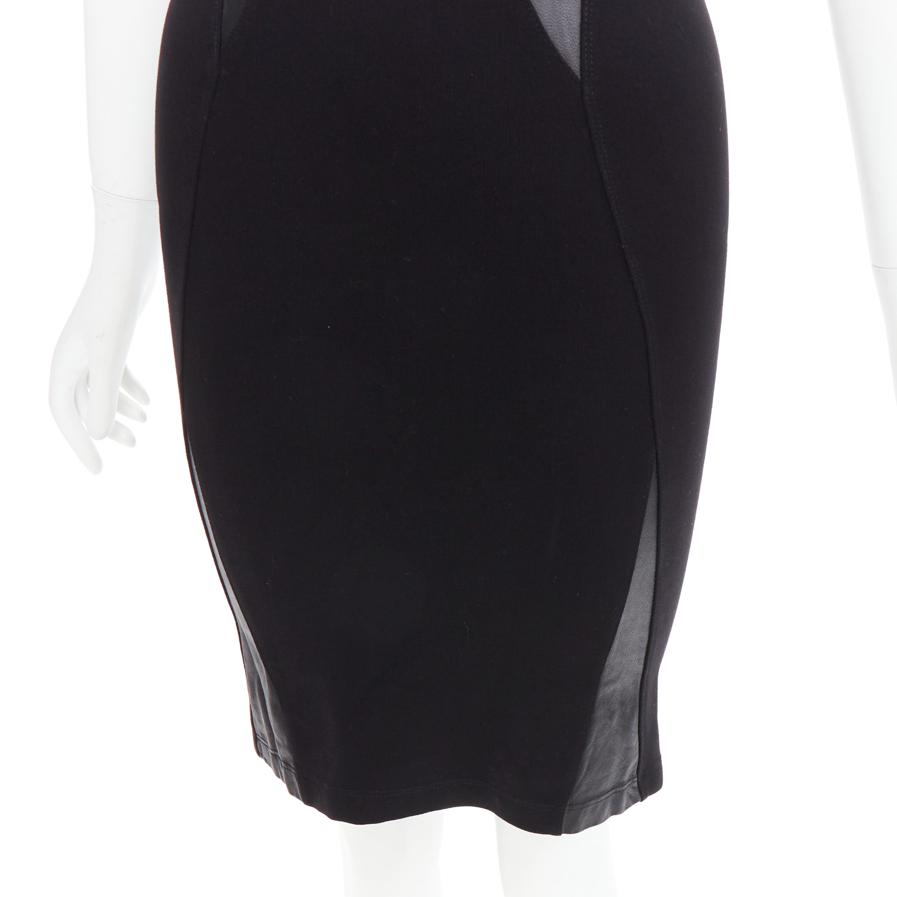 Mcq Leather Bodycon Dress - Detail 2