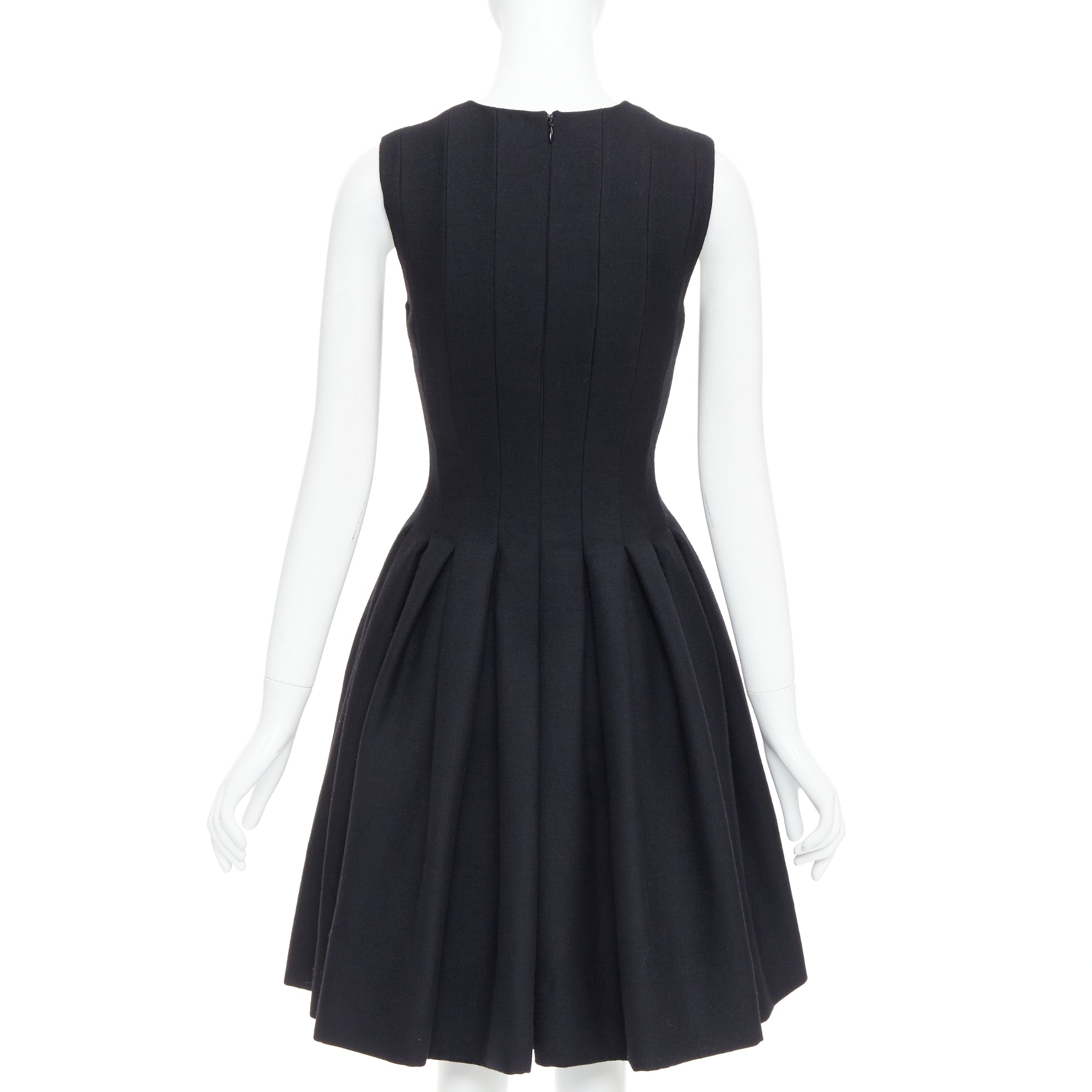 Ms Min Panelled Flared Dress - Side view