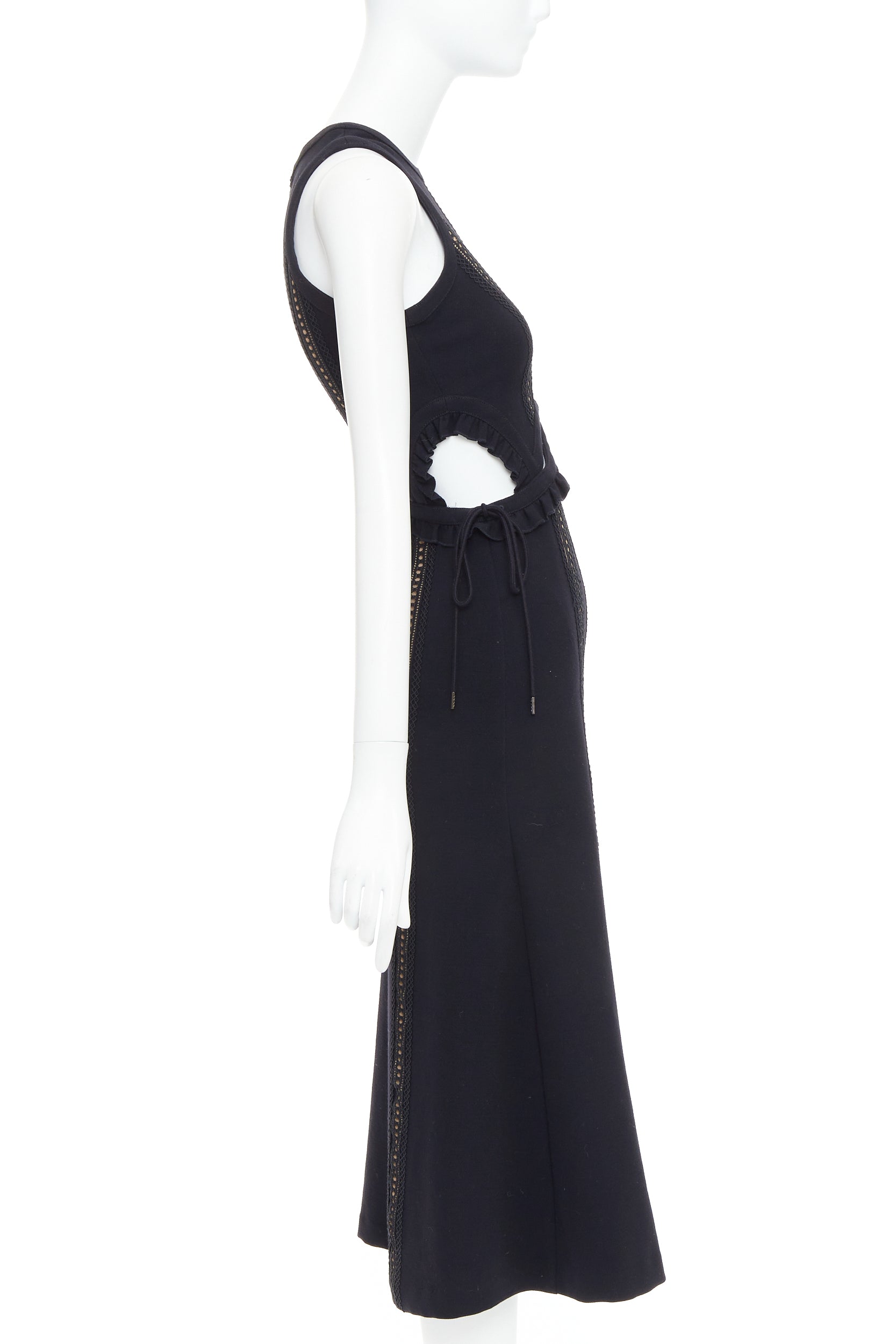 Self-portrait Lattice Overlay Dress - 4