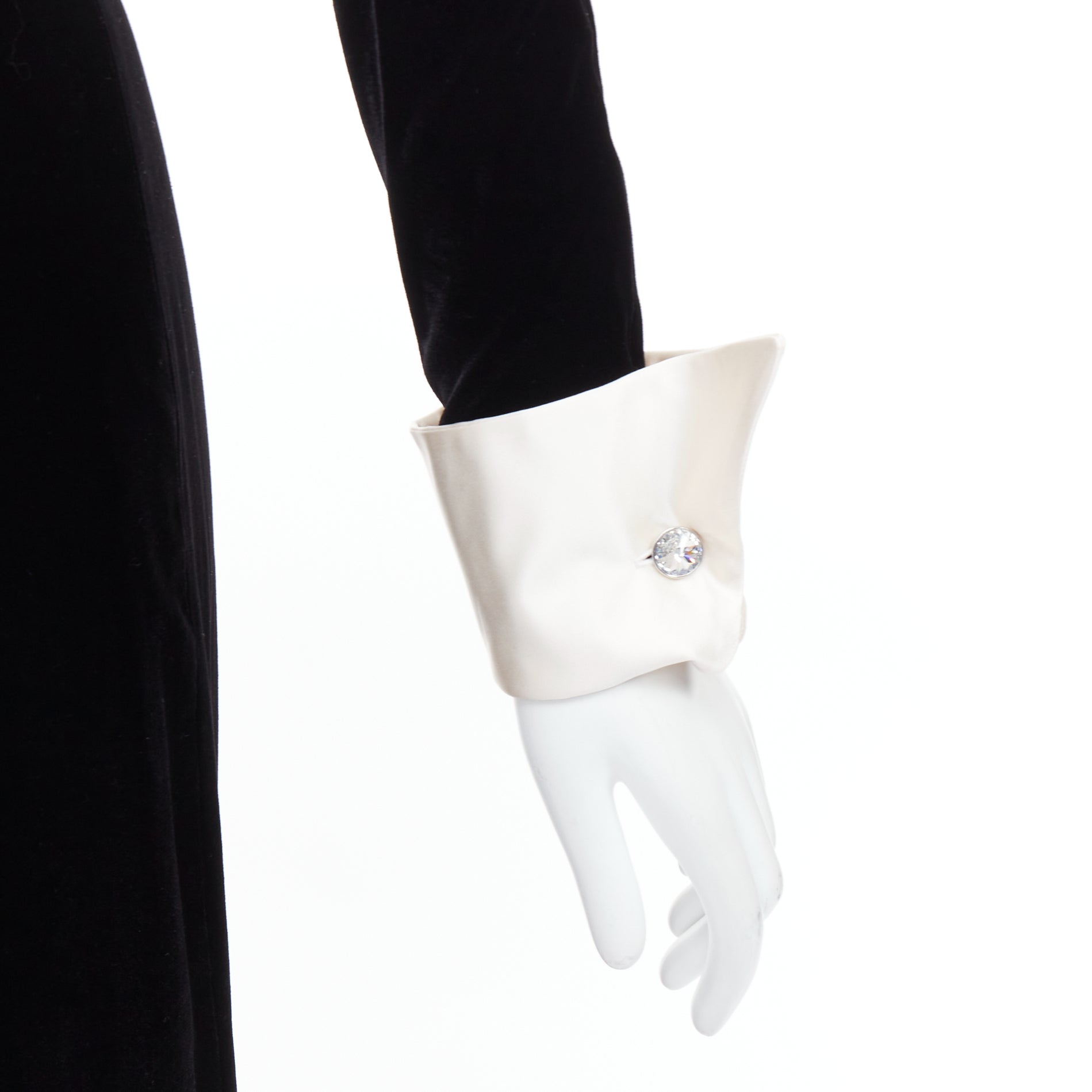 Alessandra Rich Crystal Split Gown - Back view