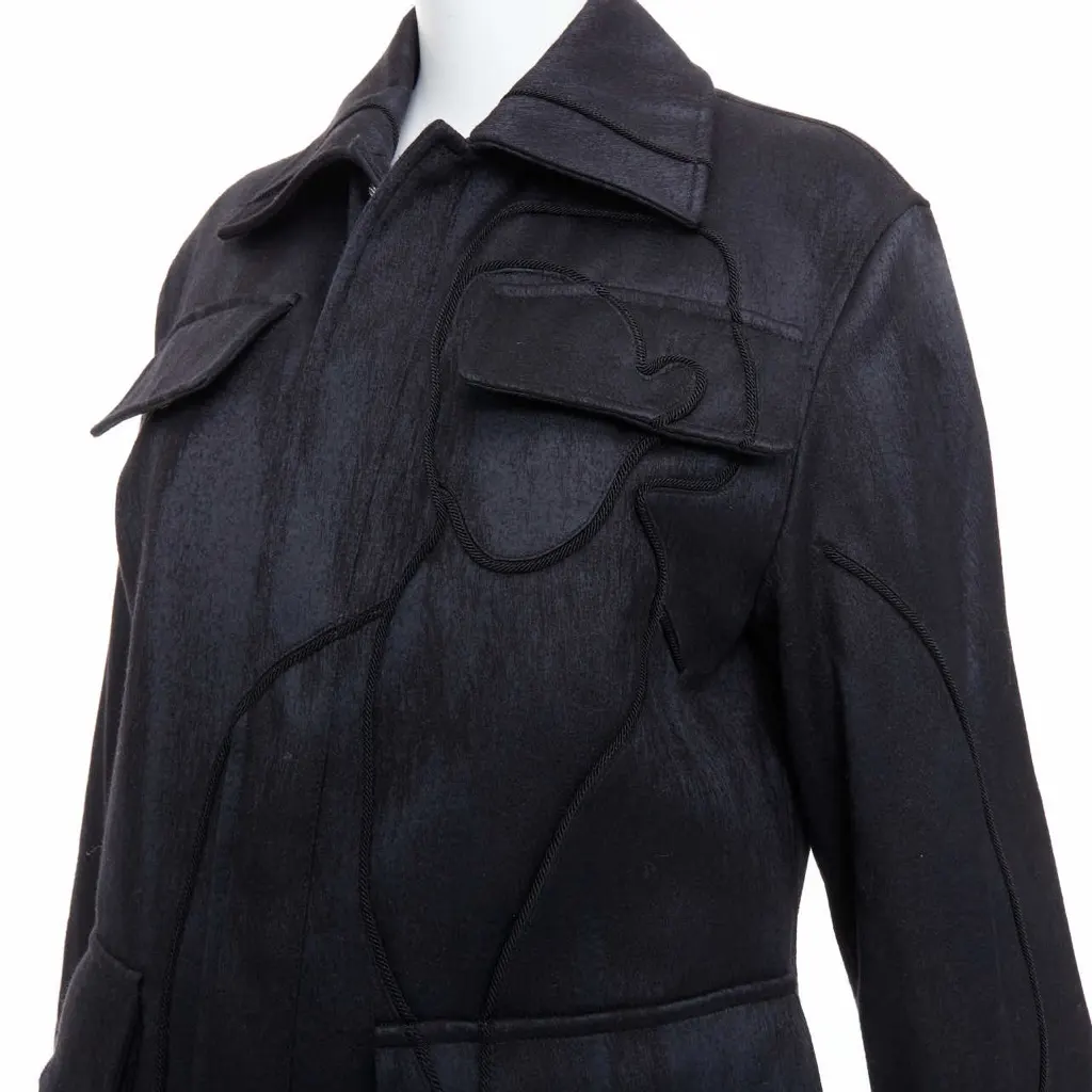 Dior Black Safari Patch Jacket Black Wool Very good - Back View
