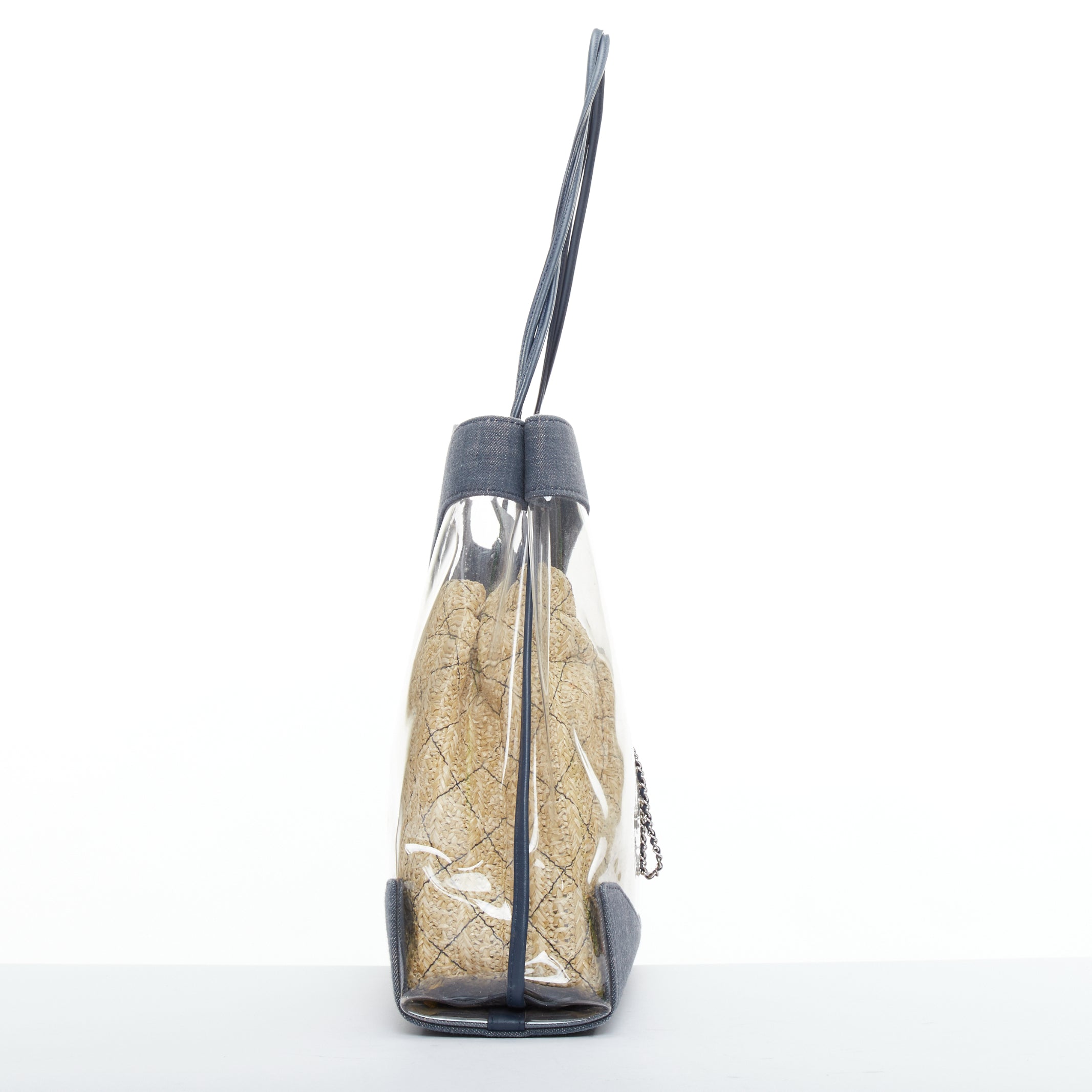 Chanel Clear PVC Raffia Tote - 4