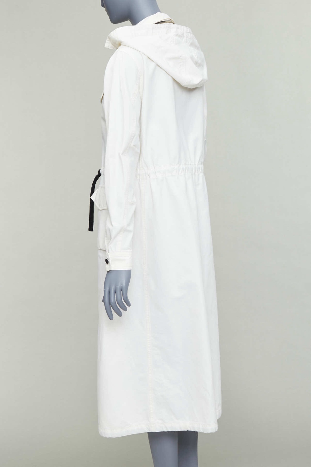 Vis A Vis White Drawstring Anorak - Detail 1