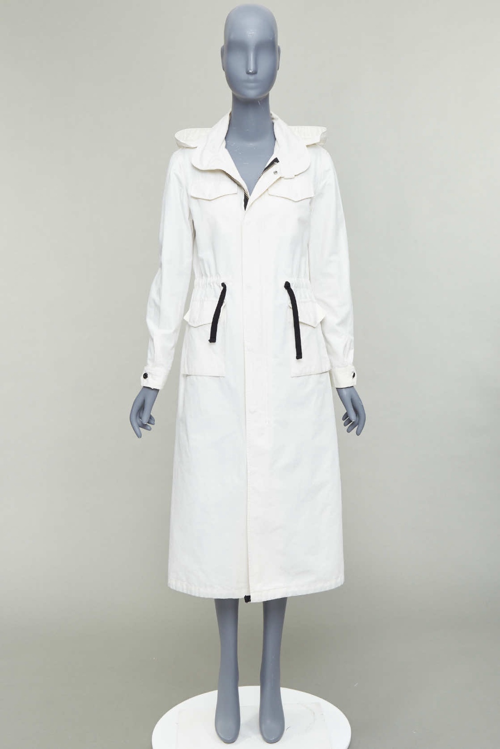 Vis A Vis White Drawstring Anorak - Image 11