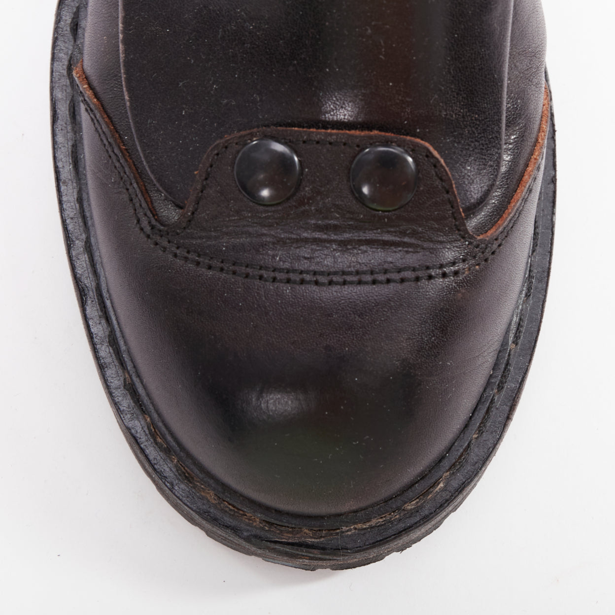 Ann Demeulemeester Panelled Long Flat Boots - Detail 1