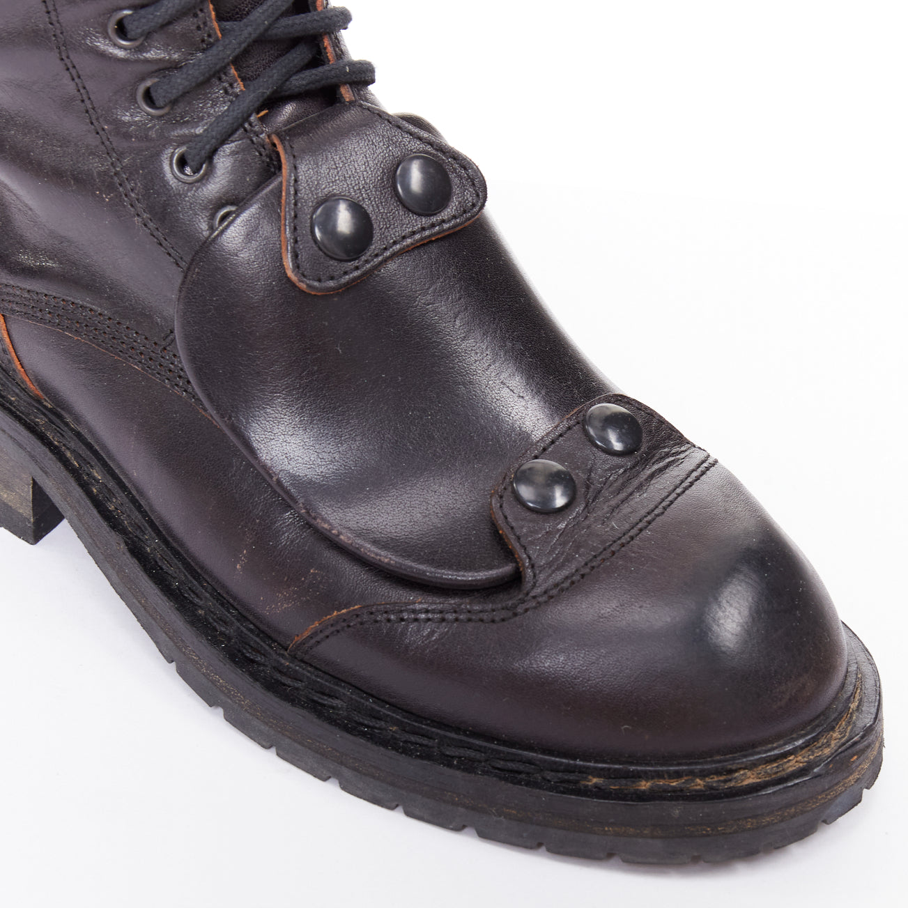 Ann Demeulemeester Panelled Long Flat Boots - Detail 2