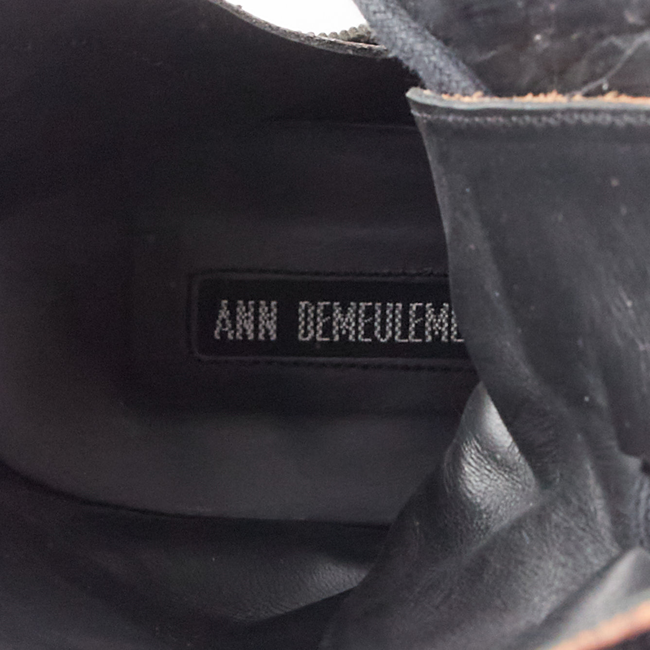 Ann Demeulemeester Panelled Long Flat Boots - Image 11