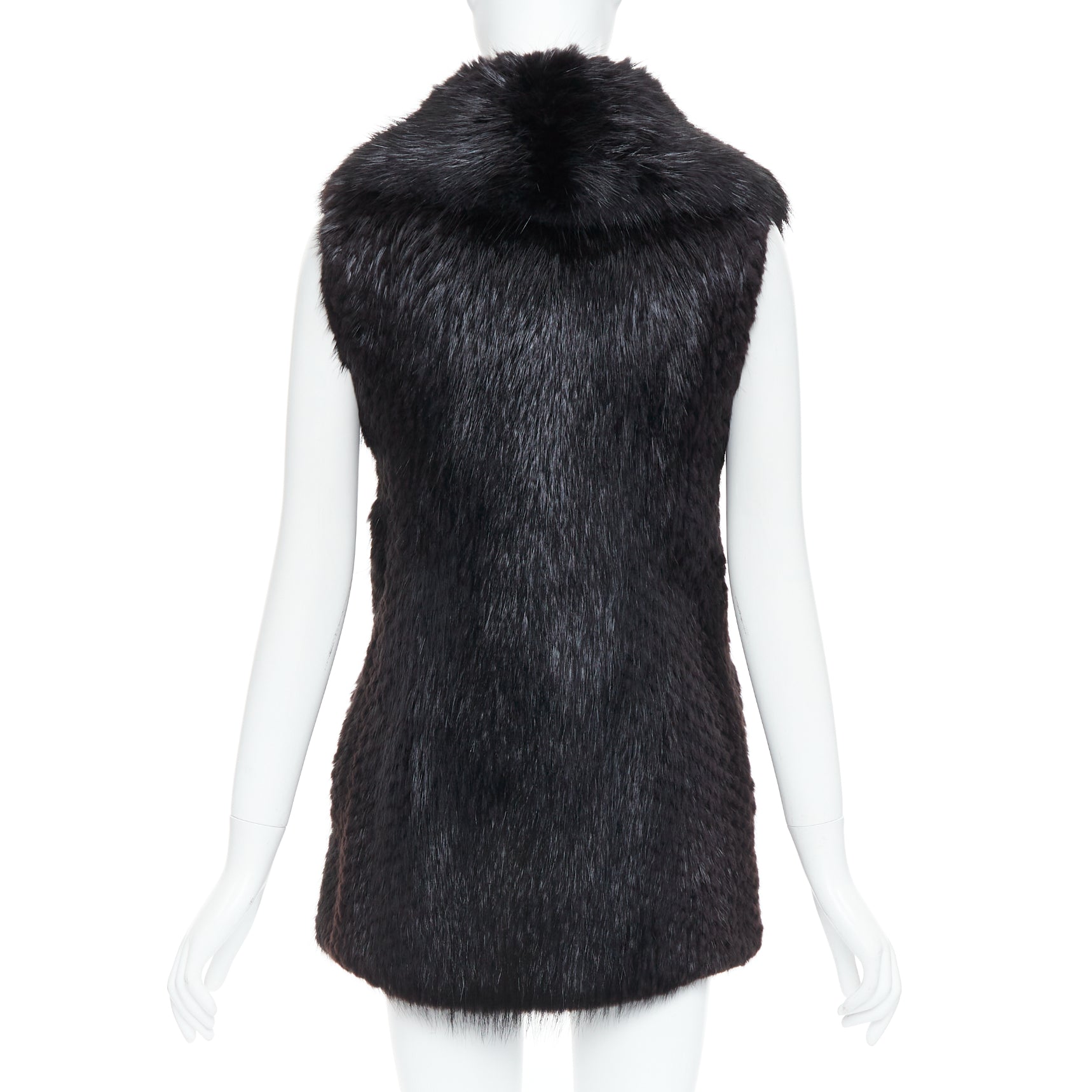 Unsigned / متعددة Brown Fur Hook Coat - Detail 1