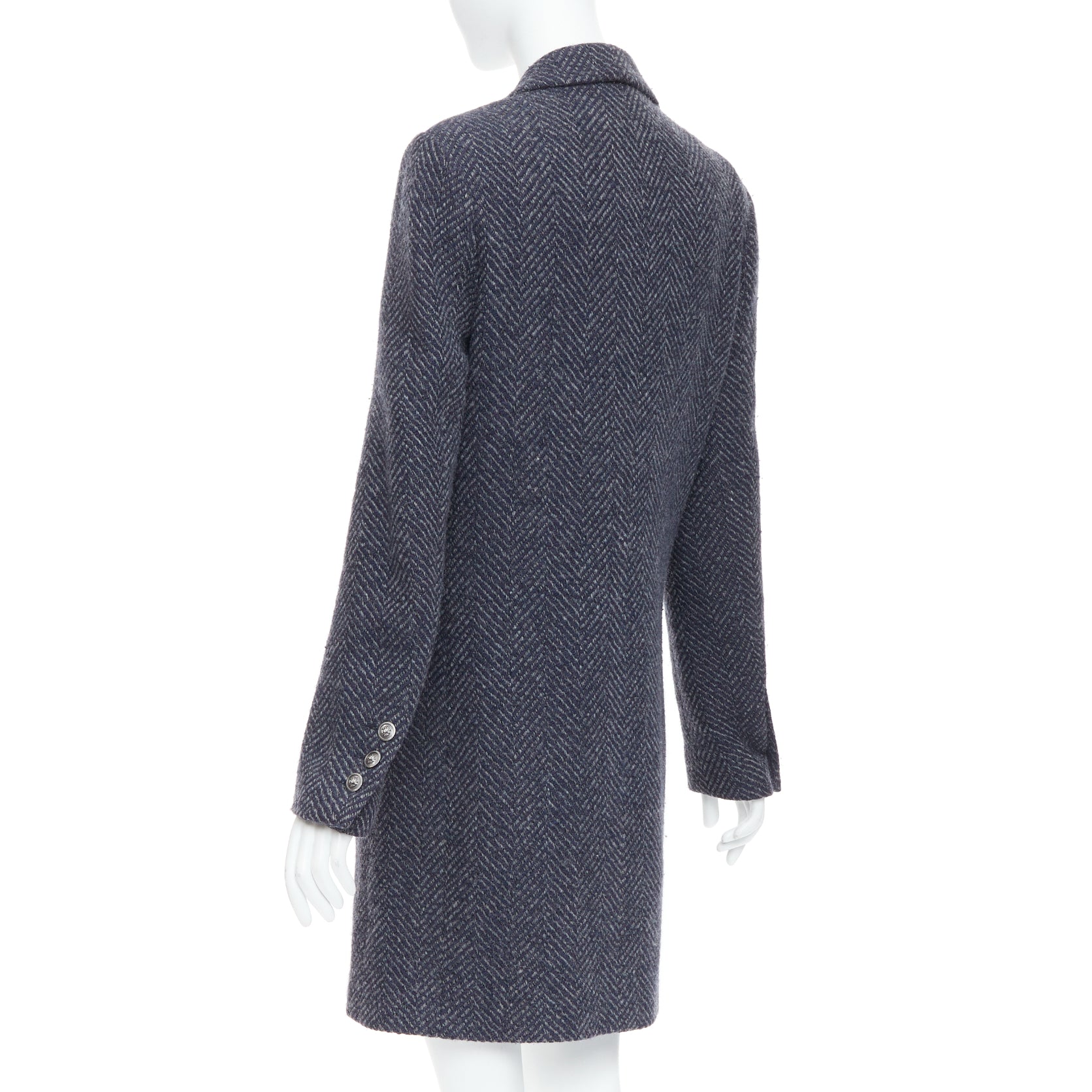 Chanel Brown Mandarin Hook Coat - Detail 2