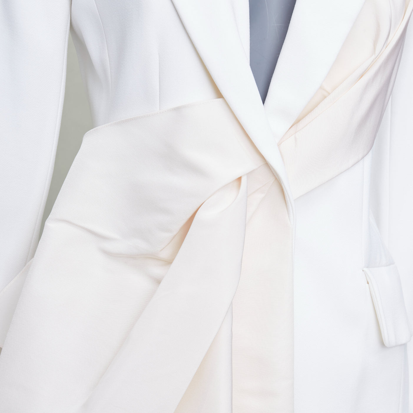 Carolina Herrera Draped Fitted Blazer - Back view