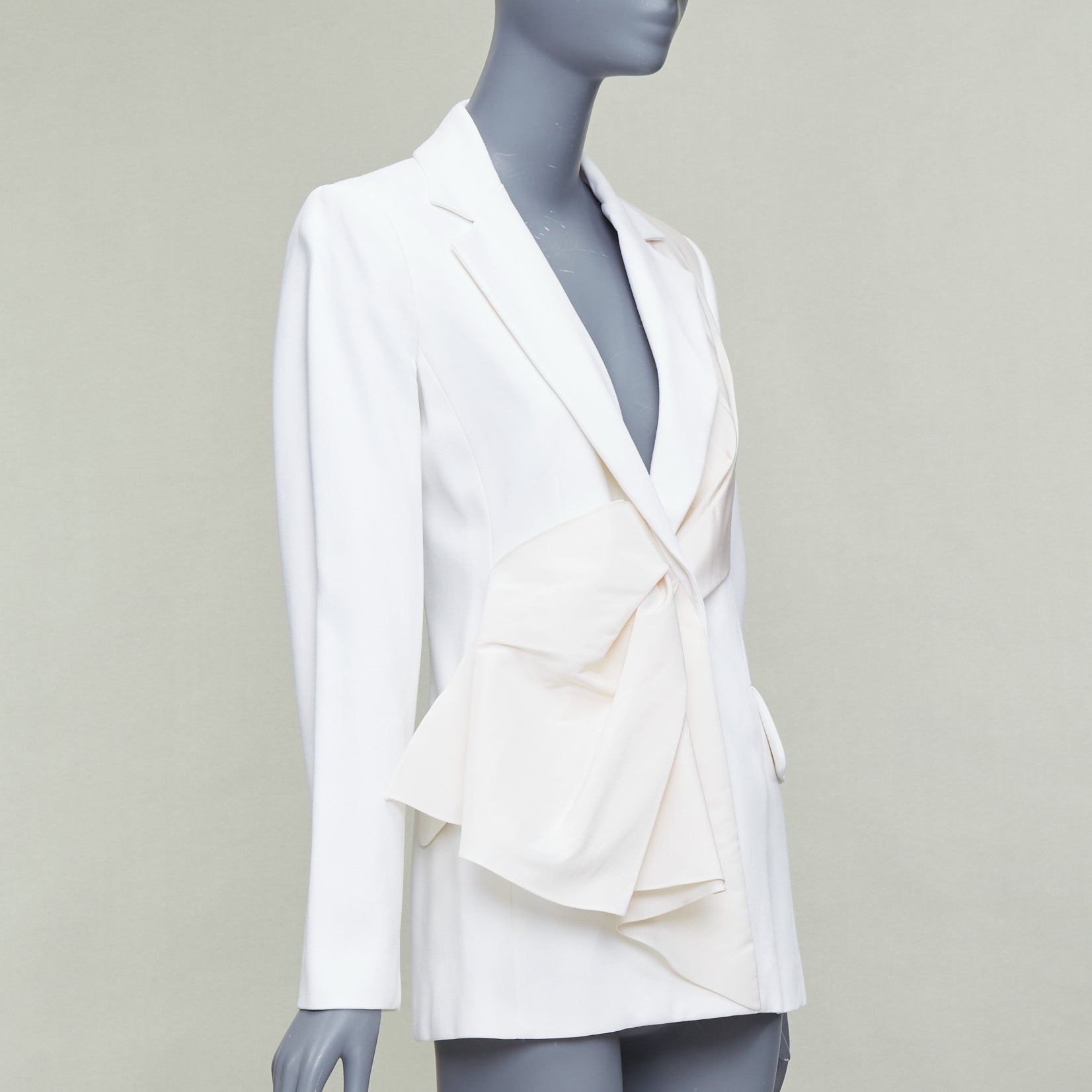 Carolina Herrera Draped Fitted Blazer - Image 6