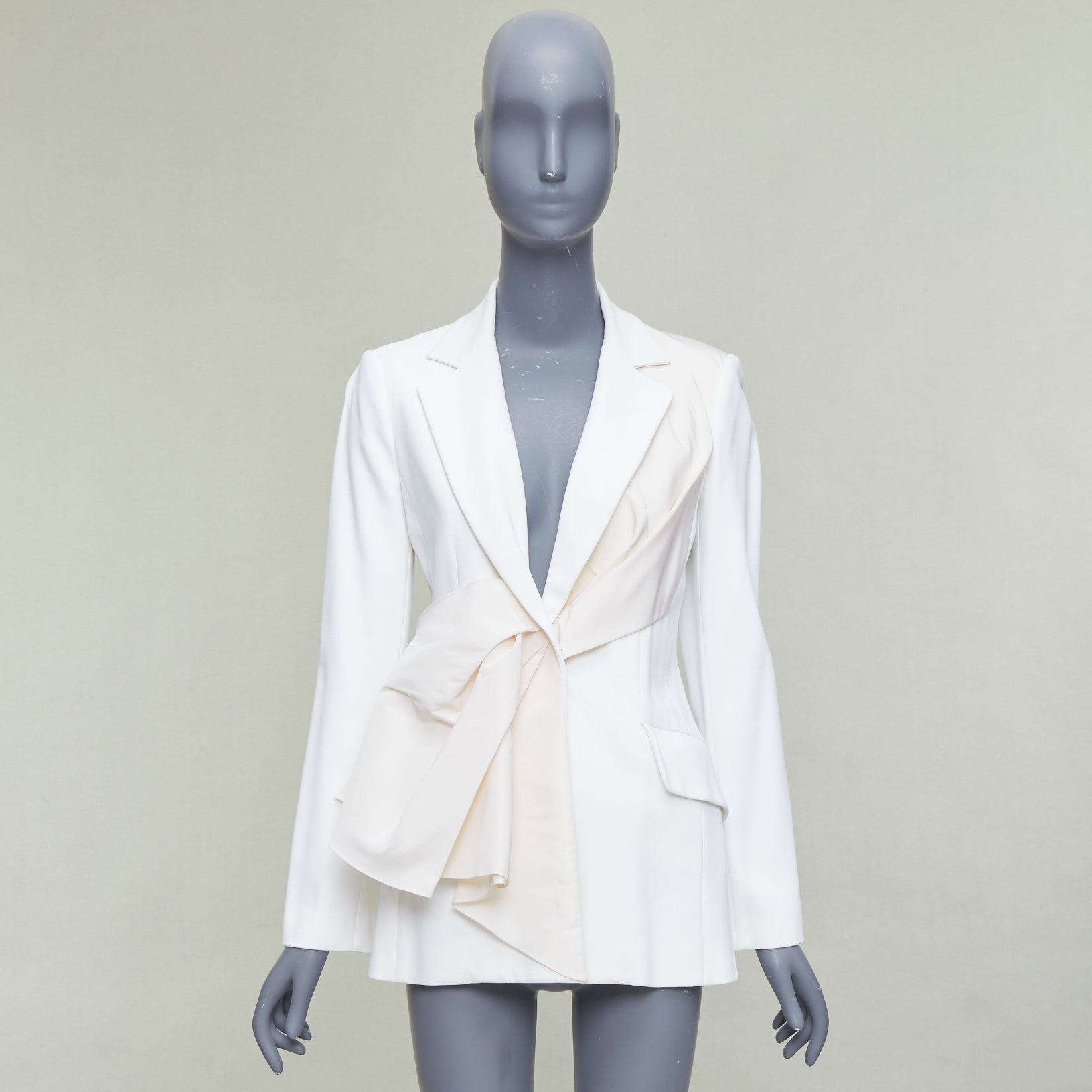 Carolina Herrera Draped Fitted Blazer - Image 13