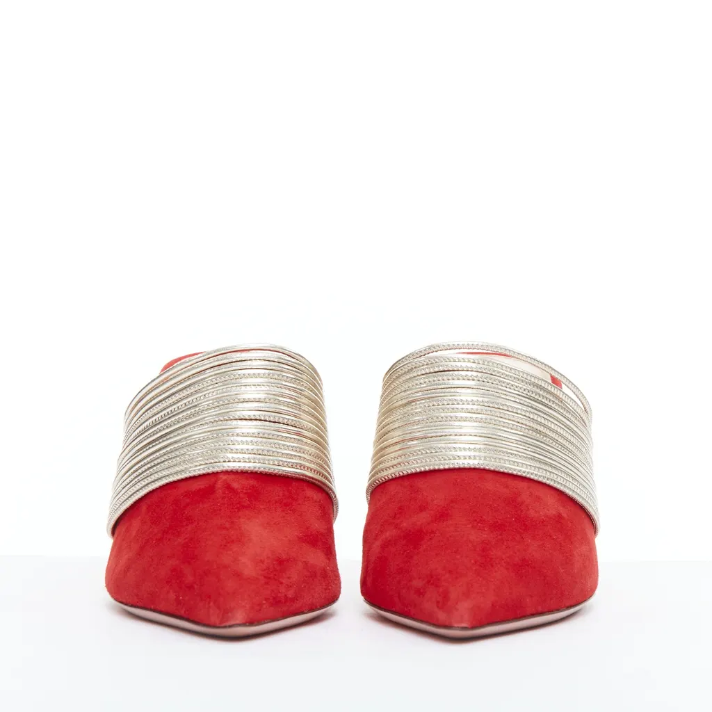Aquazzura Rendez Vous Red Suede Very good - Inside View