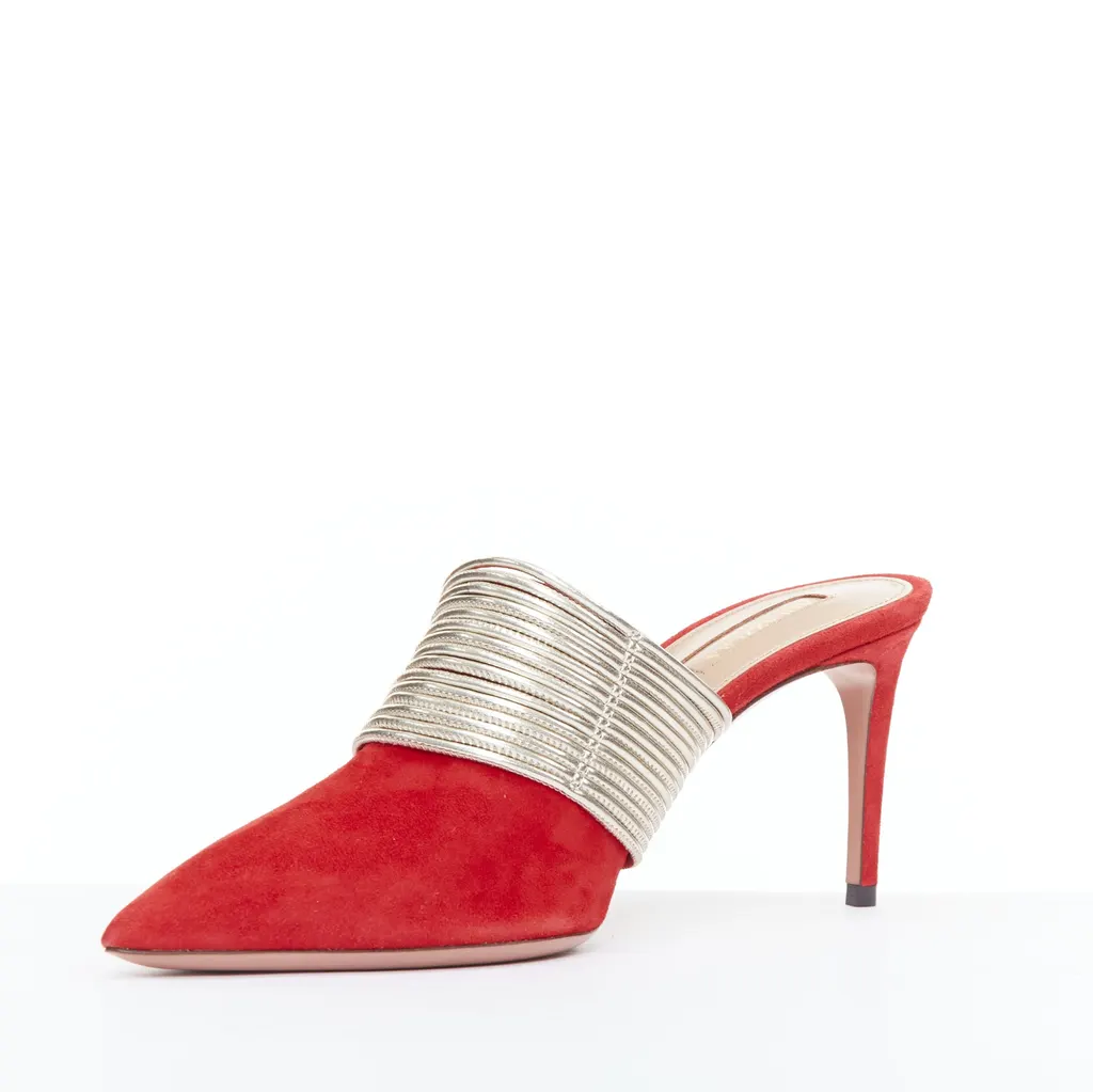 Aquazzura Rendez Vous Red Suede Very good - Model View
