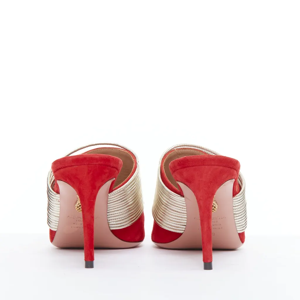 Aquazzura Rendez Vous Red Suede Very good - Box View