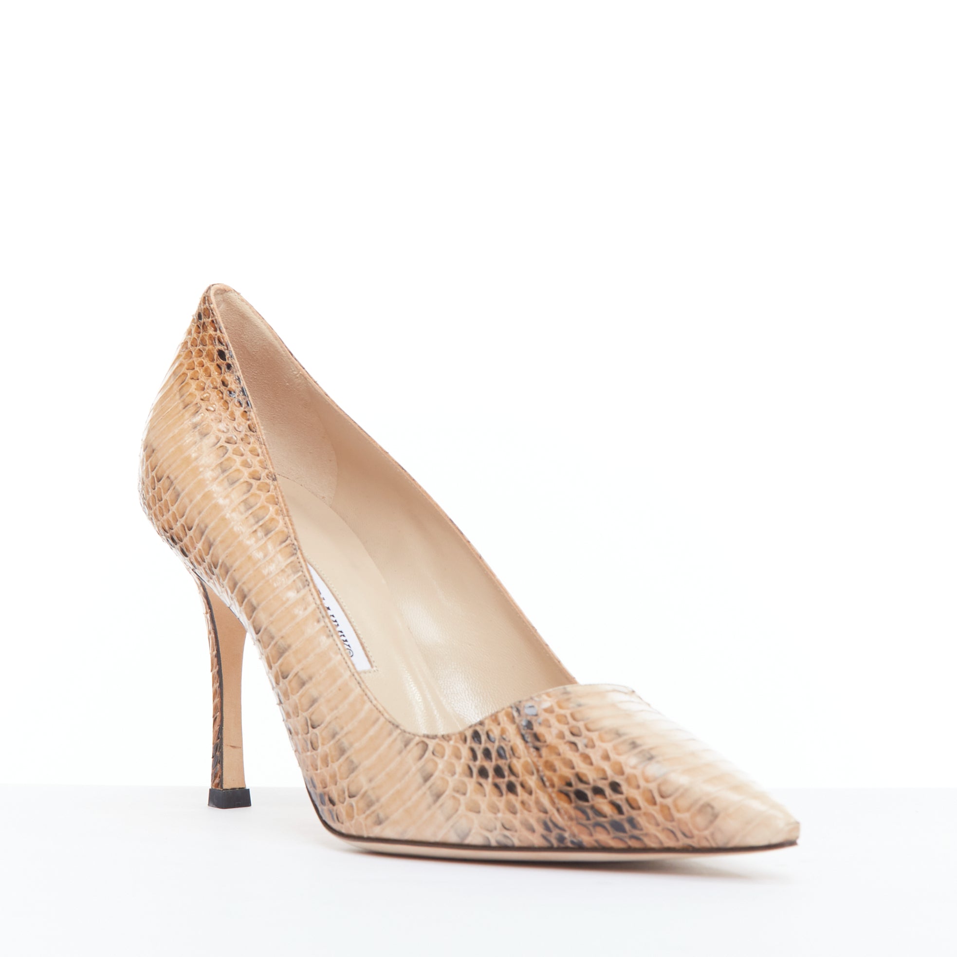 Manolo Blahnik Scaled Slim Pumps - Back view