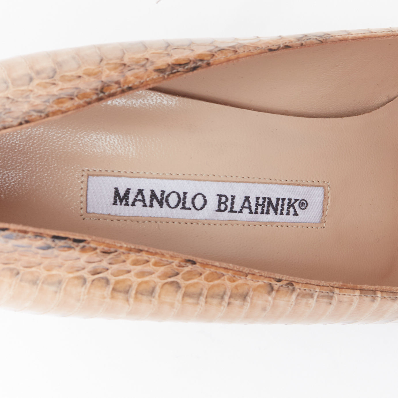 Manolo Blahnik Scaled Slim Pumps - Image 11