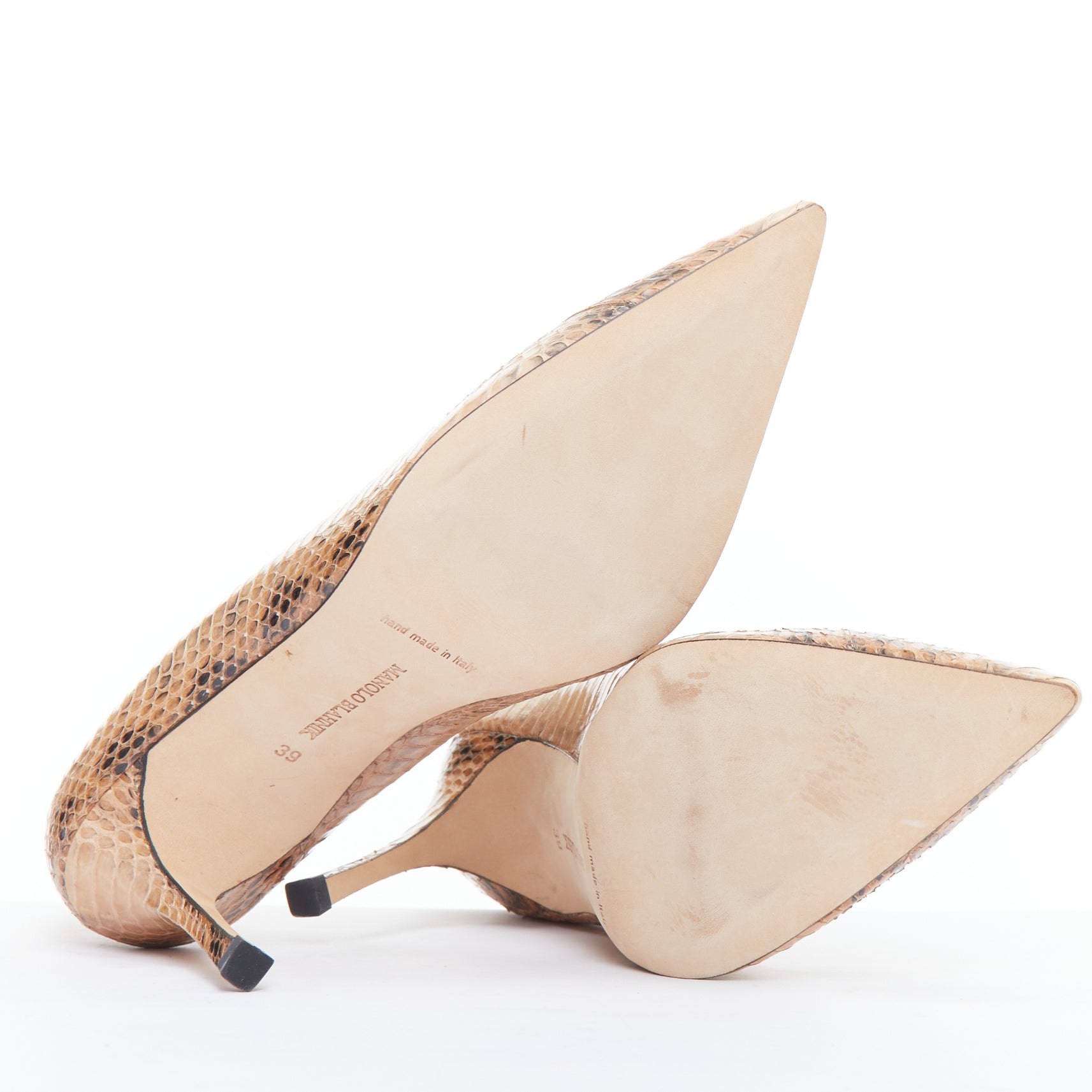 Manolo Blahnik Scaled Slim Pumps - Image 13