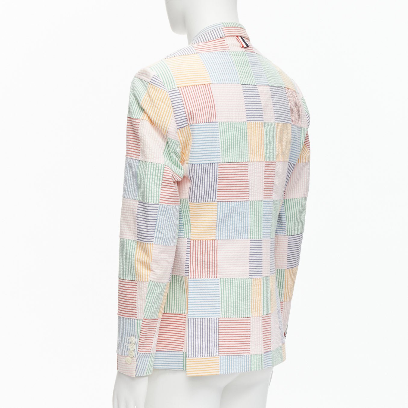 Thom Browne Patchwork Striped Blazer - Detail 1
