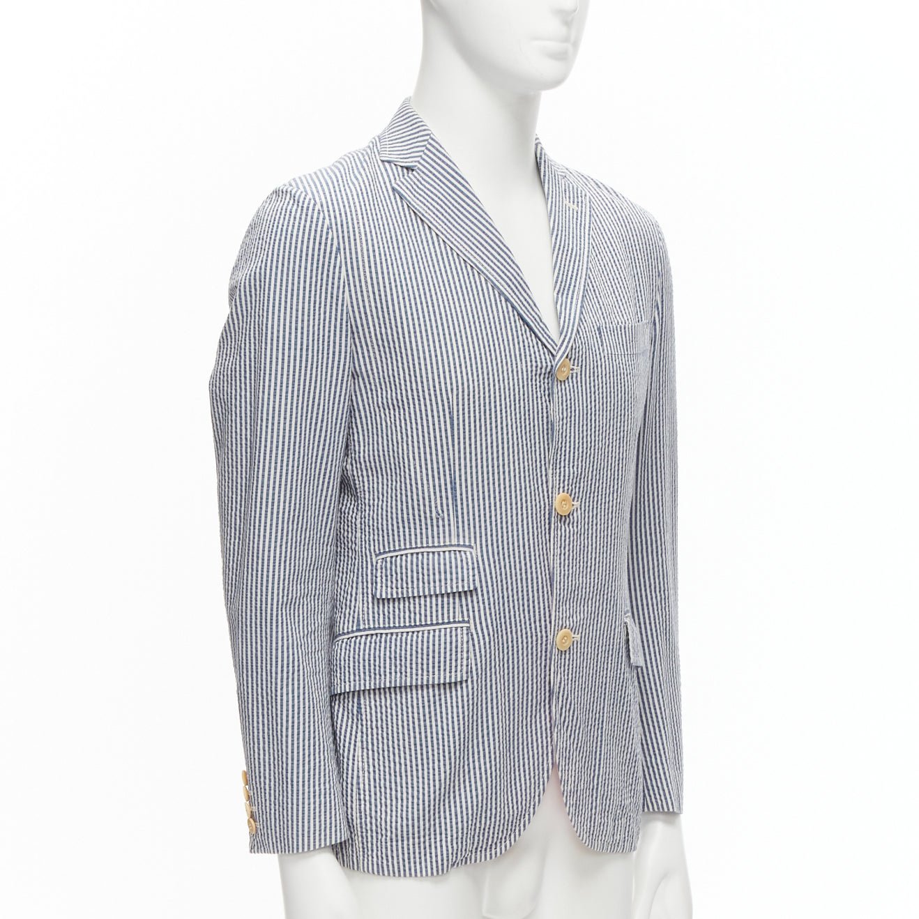 Junya Watanabe Striped Cotton Blazer - Image 6