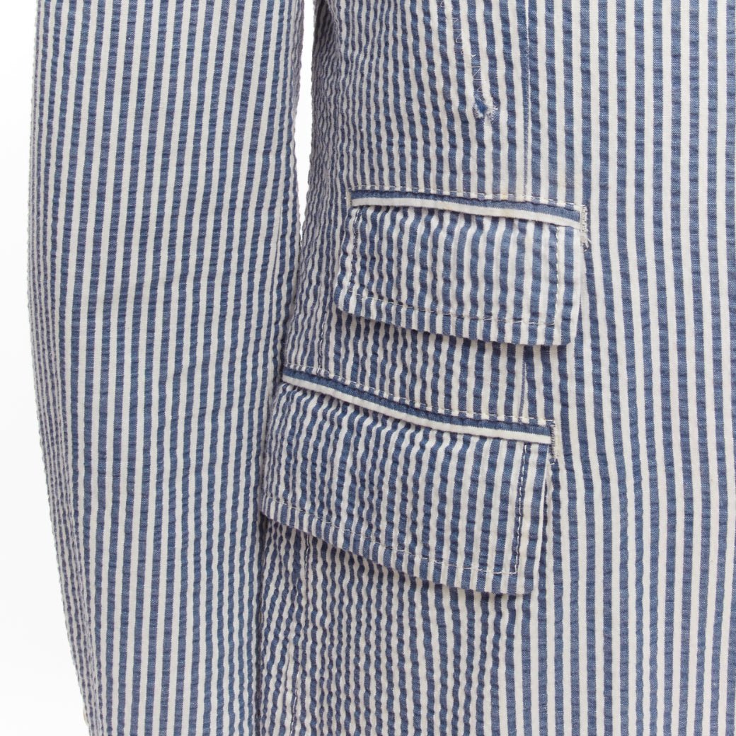 Junya Watanabe Striped Cotton Blazer - Detail 2