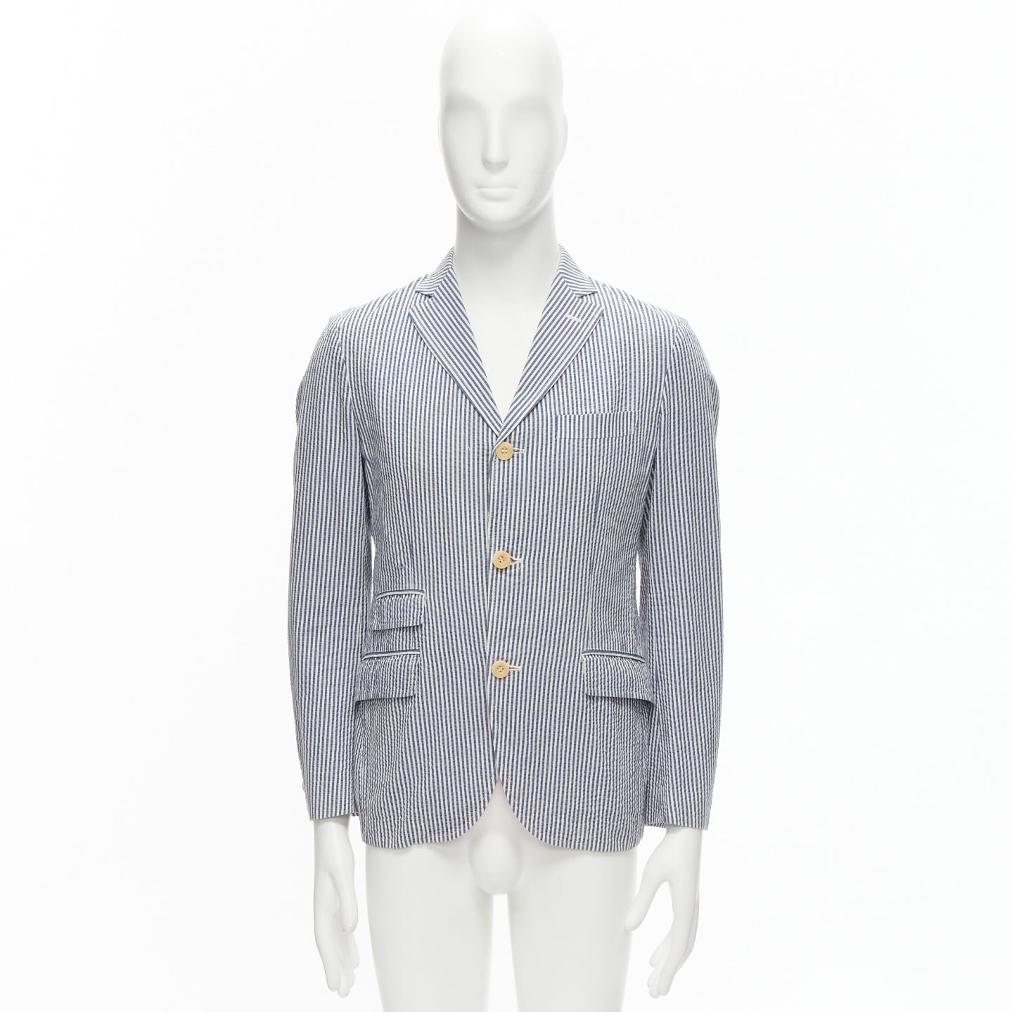 Junya Watanabe Striped Cotton Blazer - Image 12