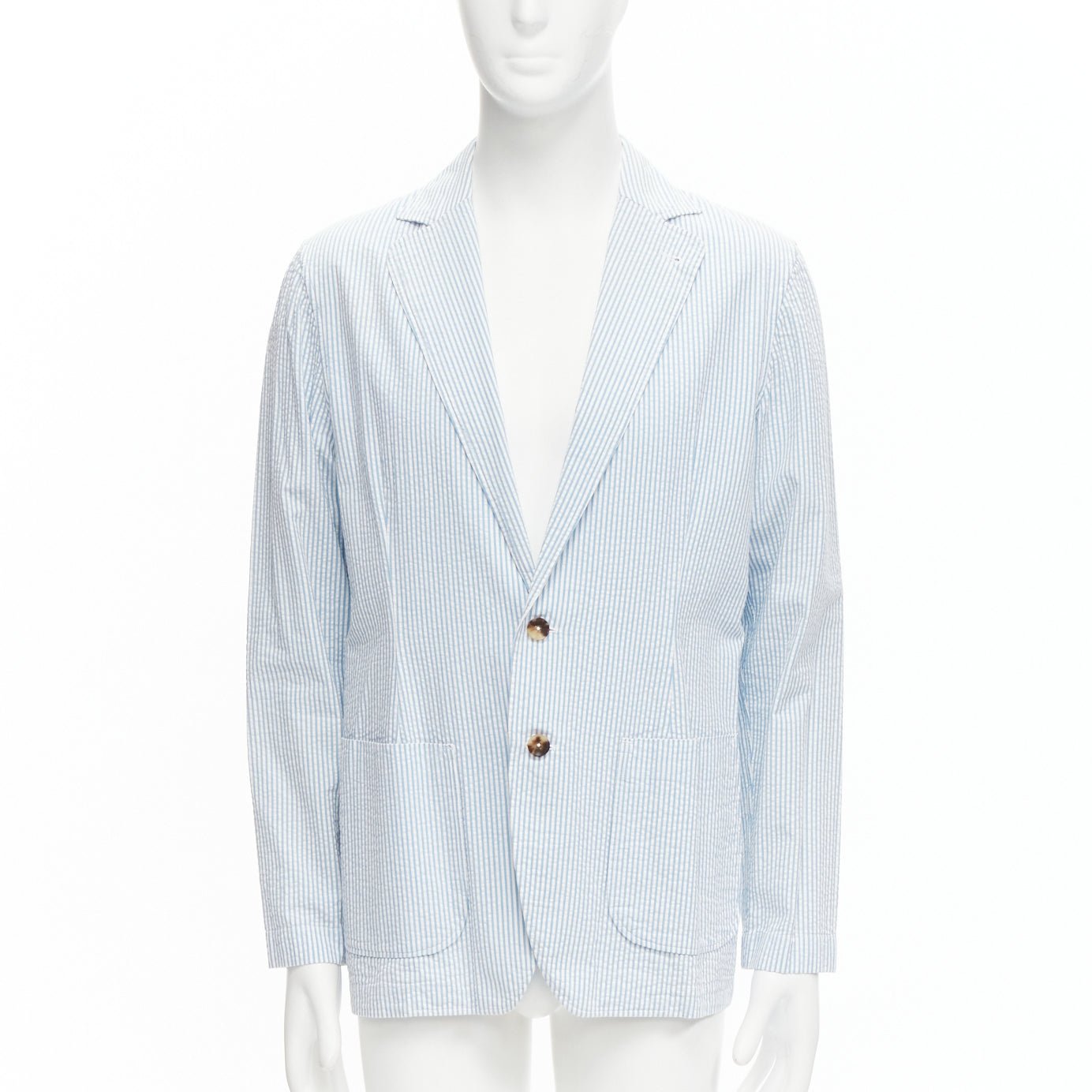 Lardini Stripe Button Blazer