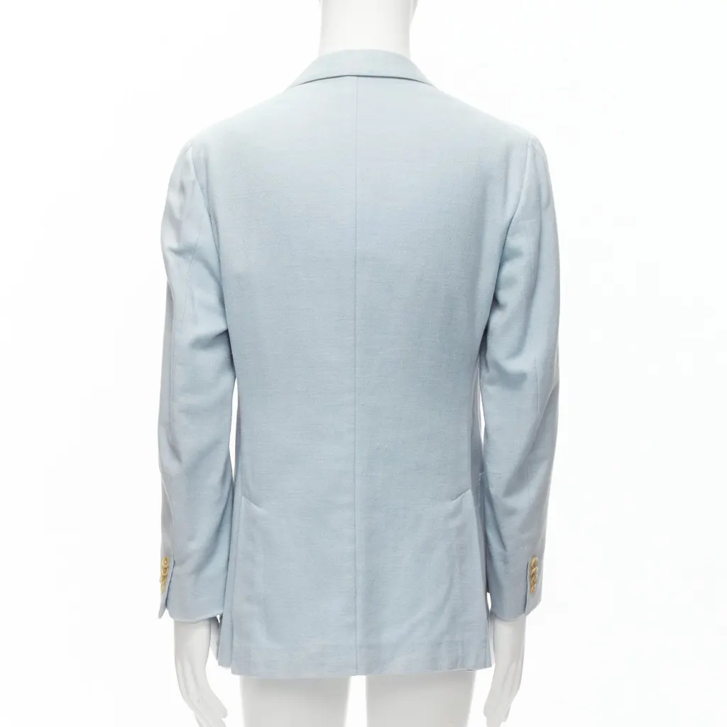 Isaia Dustin Blue Cotton Very good - Box View