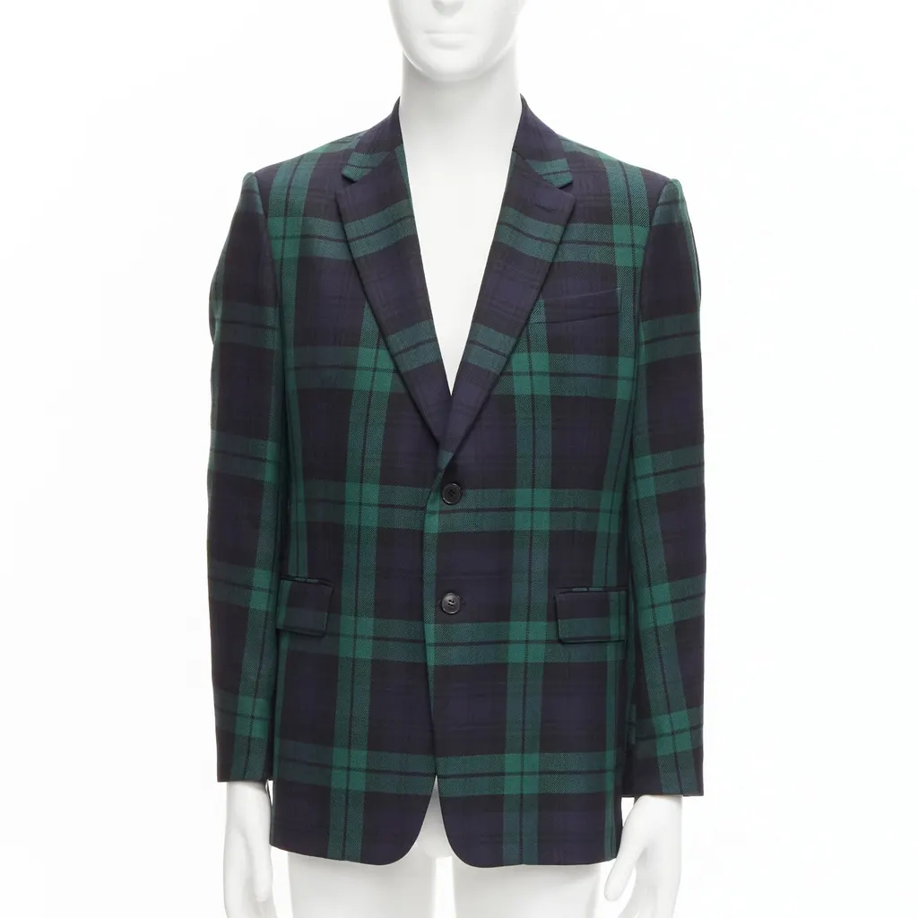Valentino Preppy School Blazer Blue Wool Never worn - Front View