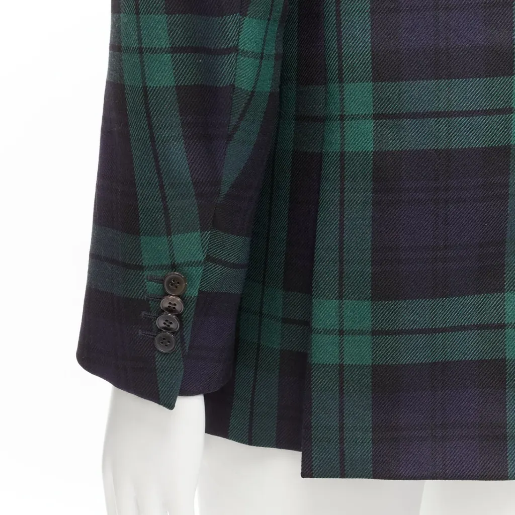 Valentino Preppy School Blazer Blue Wool Never worn - Back View