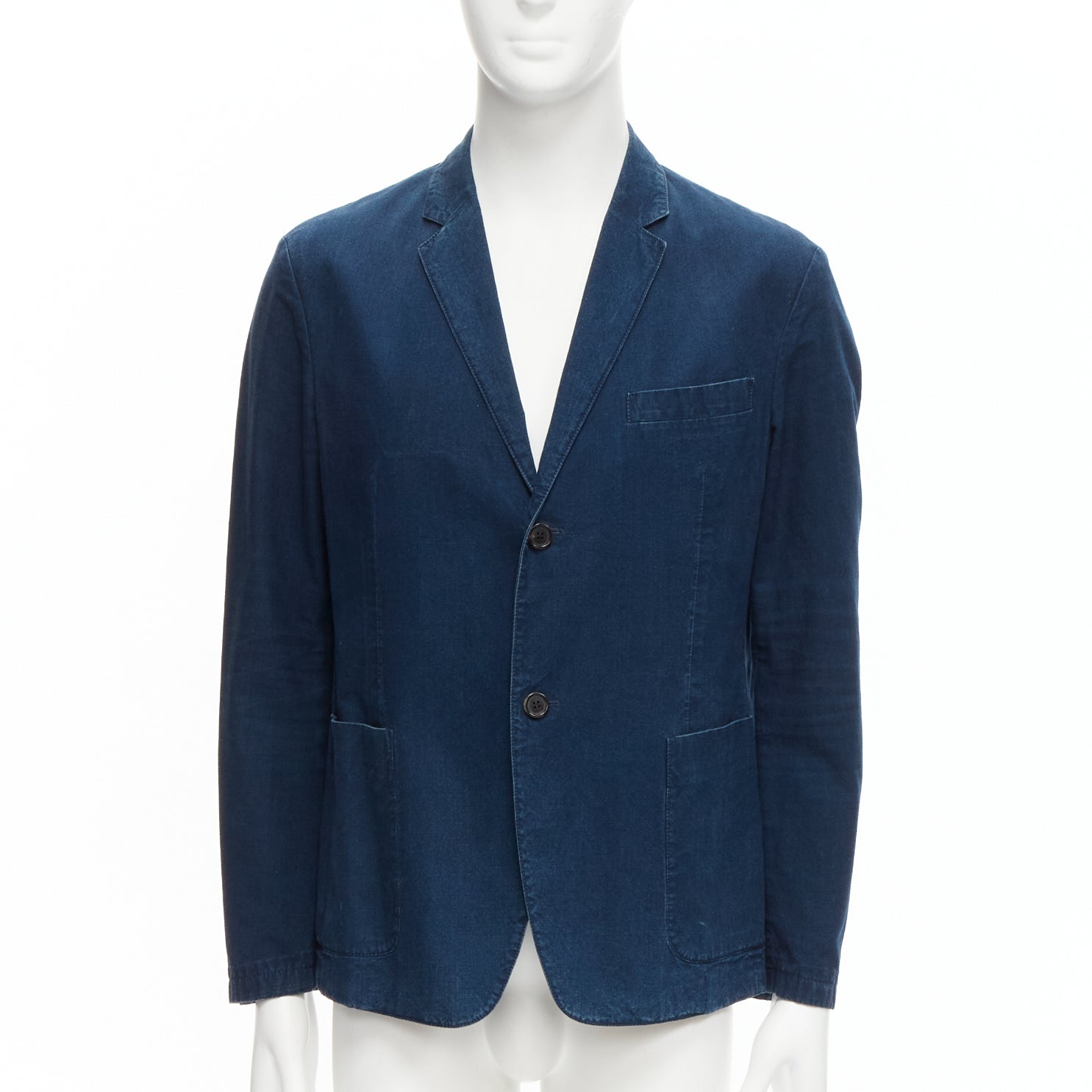 Prada Denim Single Blazer