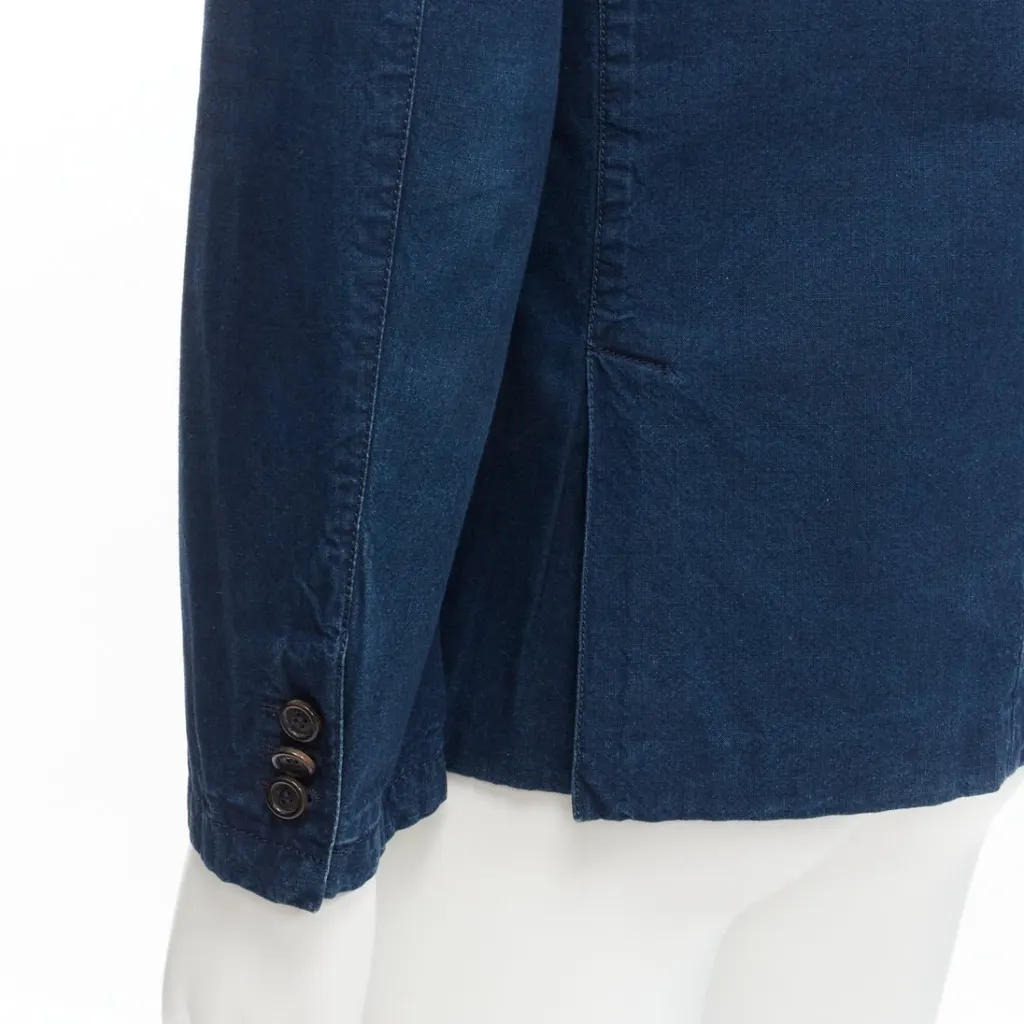 Prada Denim Single Blazer Blue Never worn - Back View