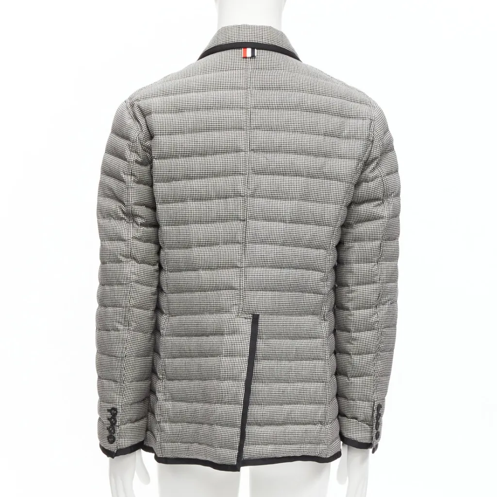 Thom Browne Houndstooth Trim Blazer Black Never worn - Box View