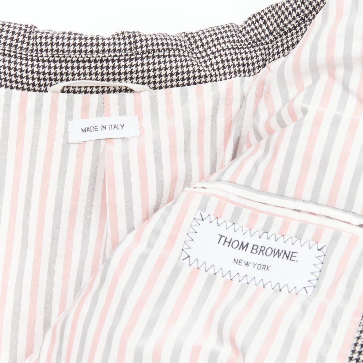 Thom Browne Houndstooth Trim Blazer - Image 10