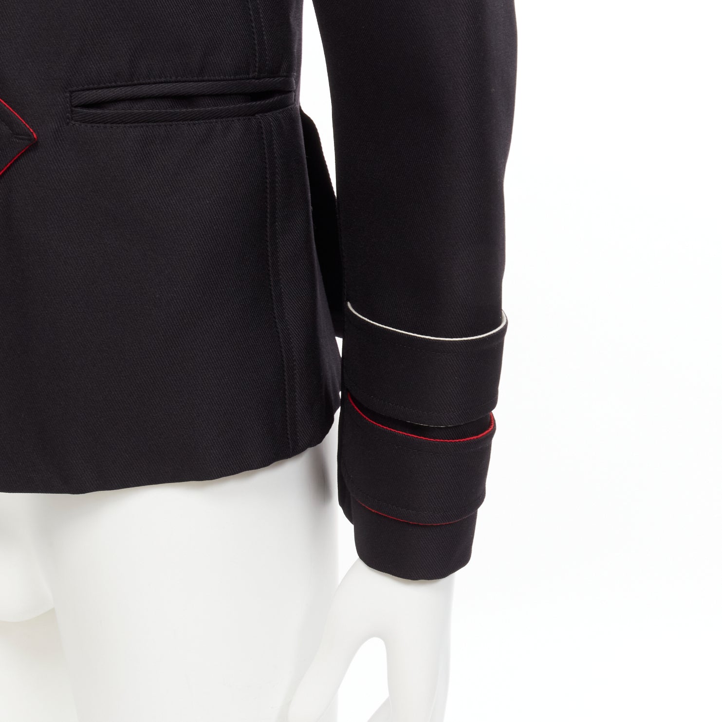 Valentino Garavani Navy Anchor Button Coat - Detail 2