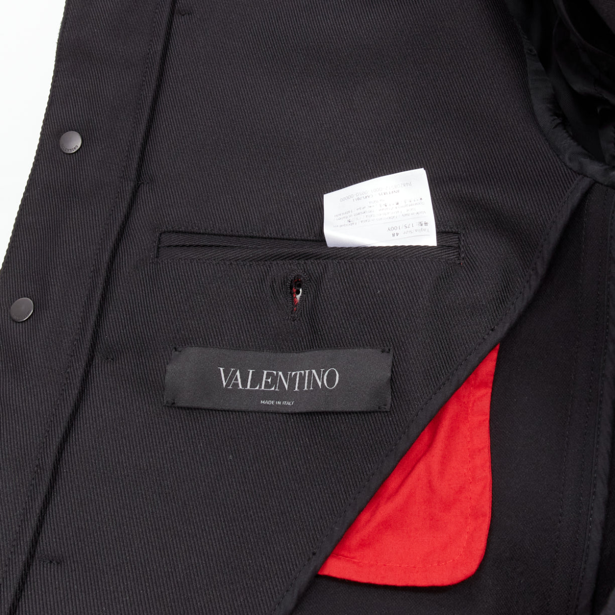 Valentino Garavani Navy Anchor Button Coat - Image 10