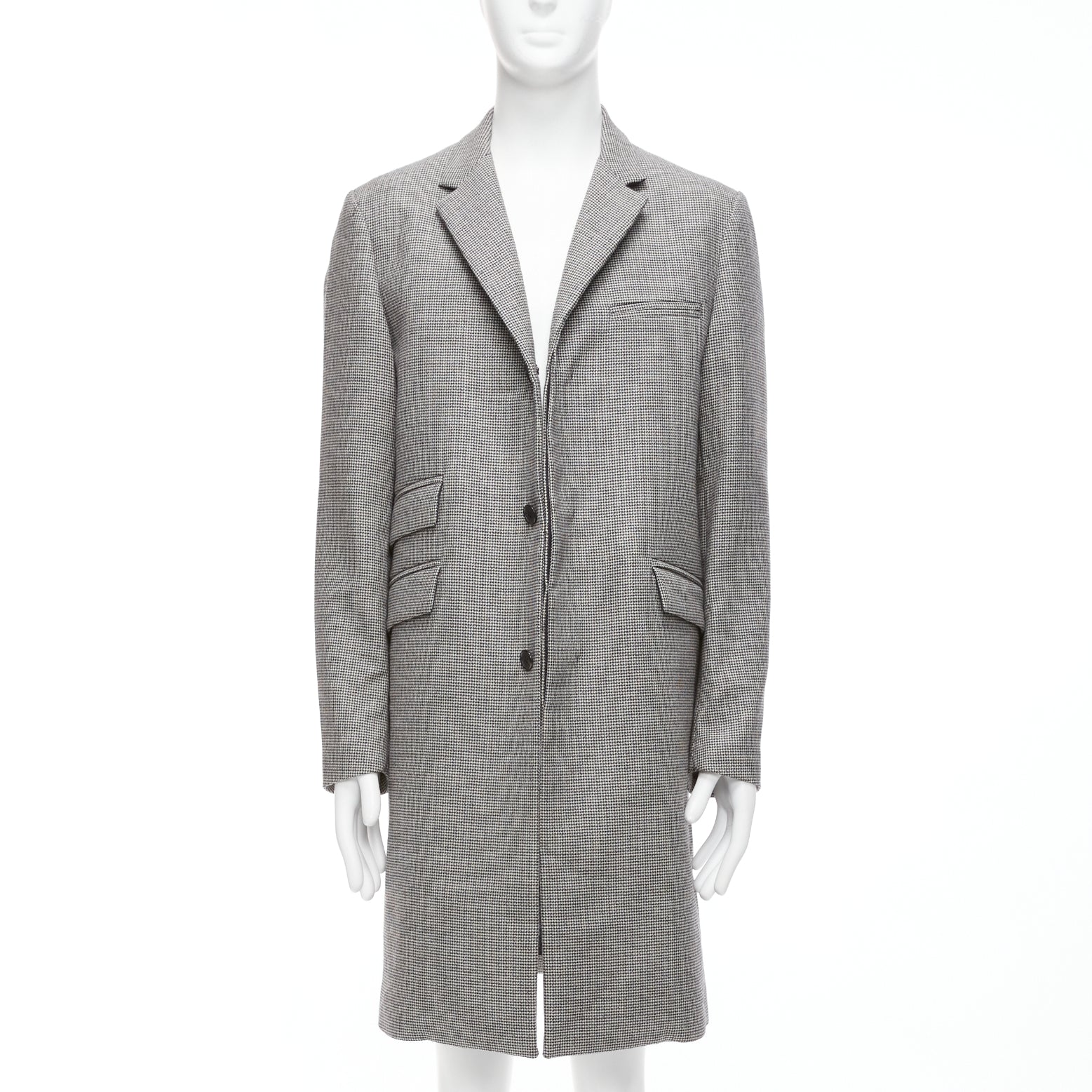 Marni Brown Leather Trim Trench