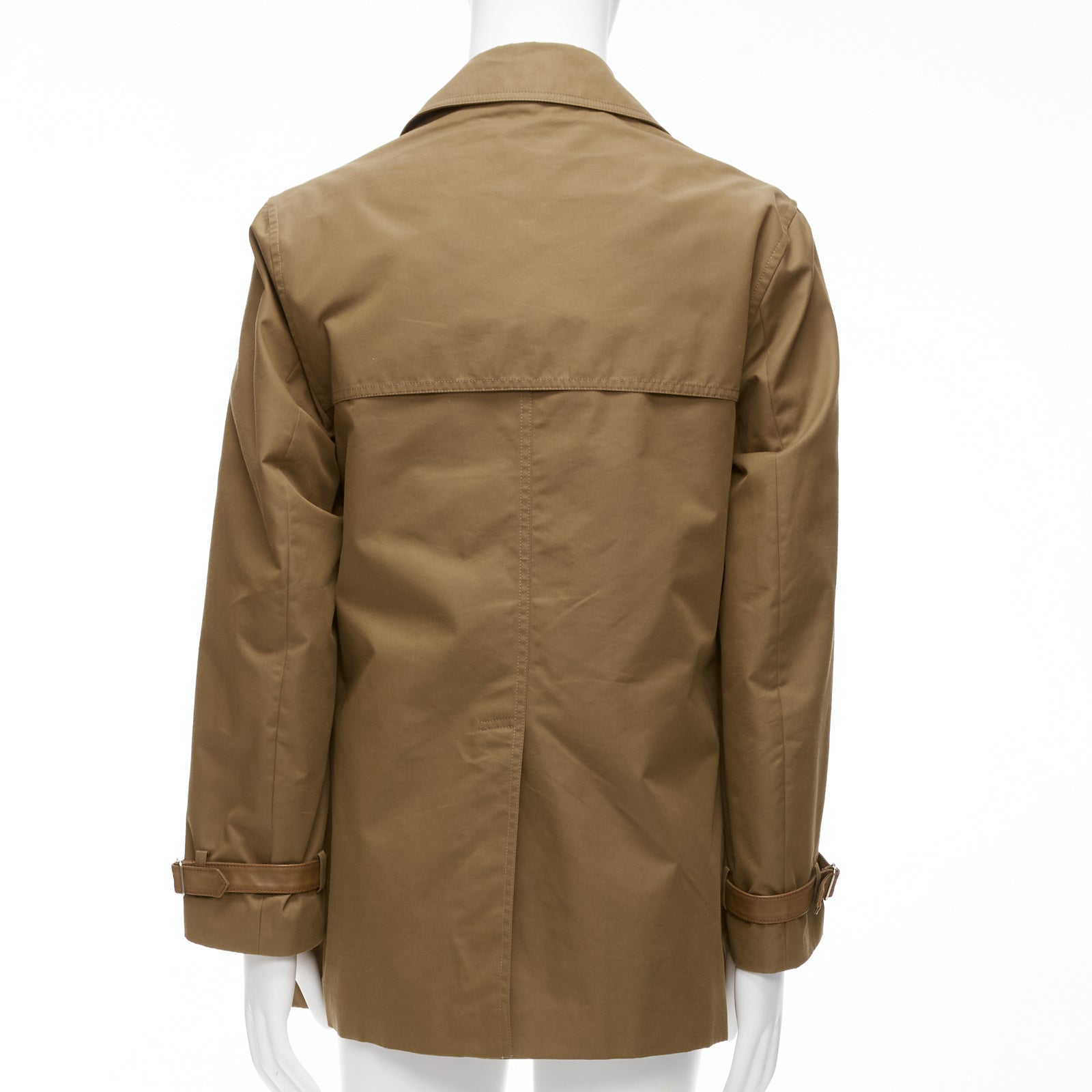 Gucci Brown Wool Trench Coat - Side view