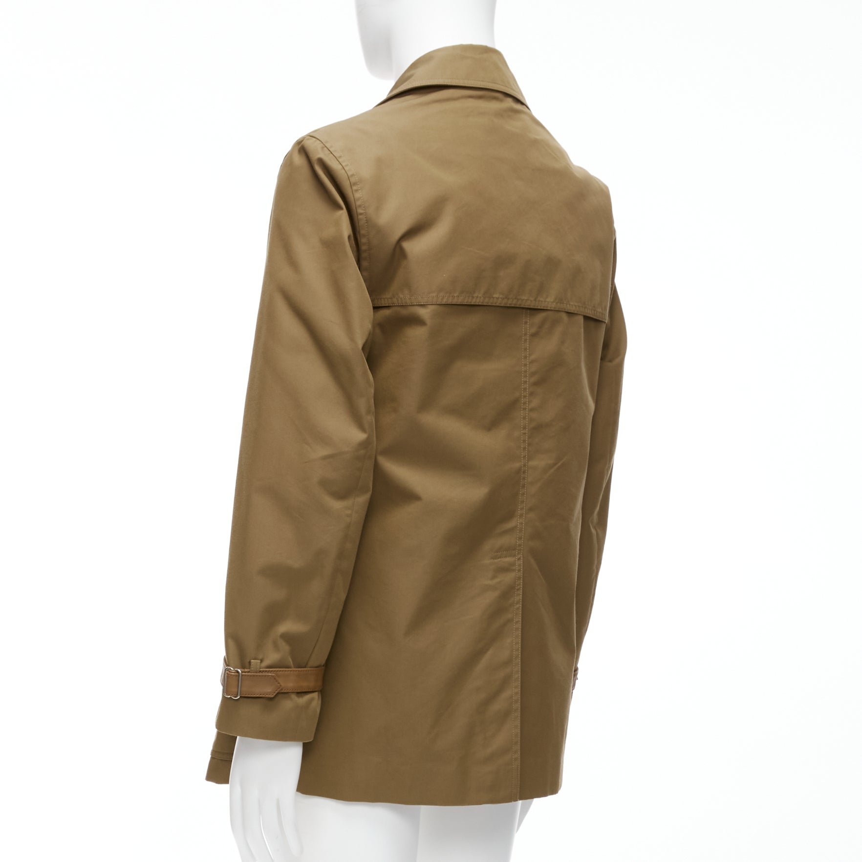 Gucci Brown Wool Trench Coat - Detail 1