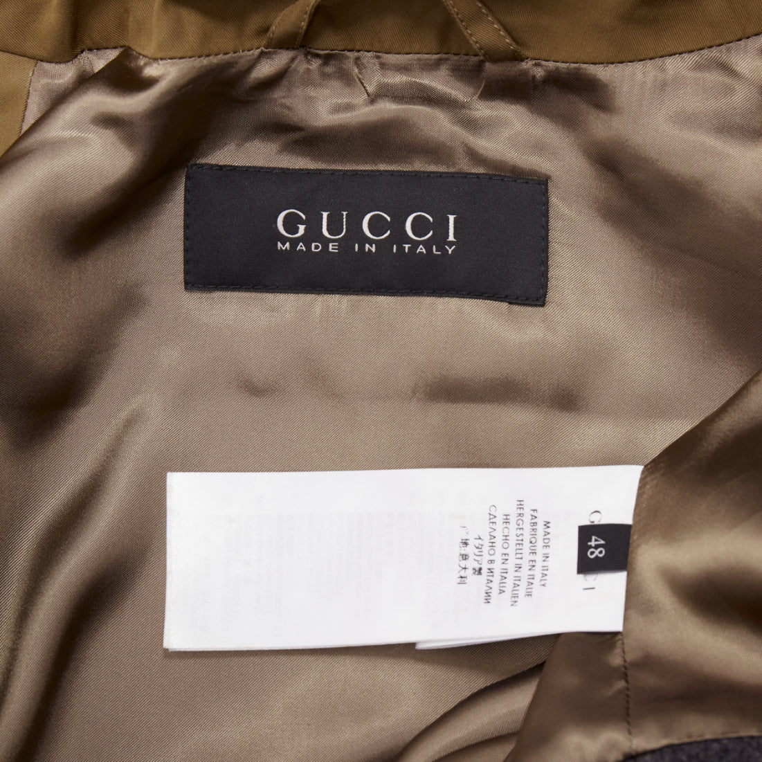 Gucci Brown Wool Trench Coat - Image 10
