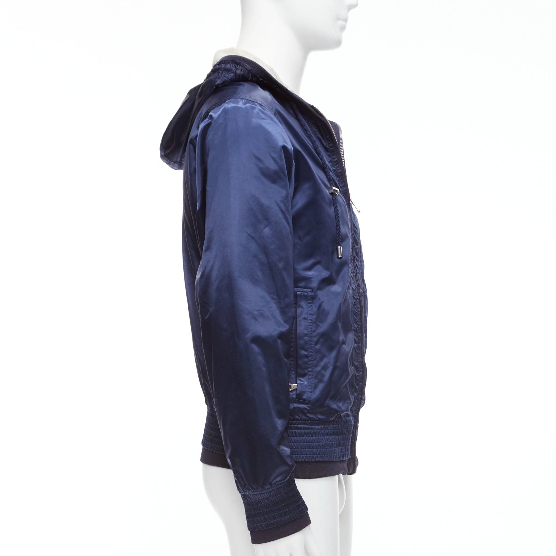 D&g Navy Varsity Zip Jacket - Side view