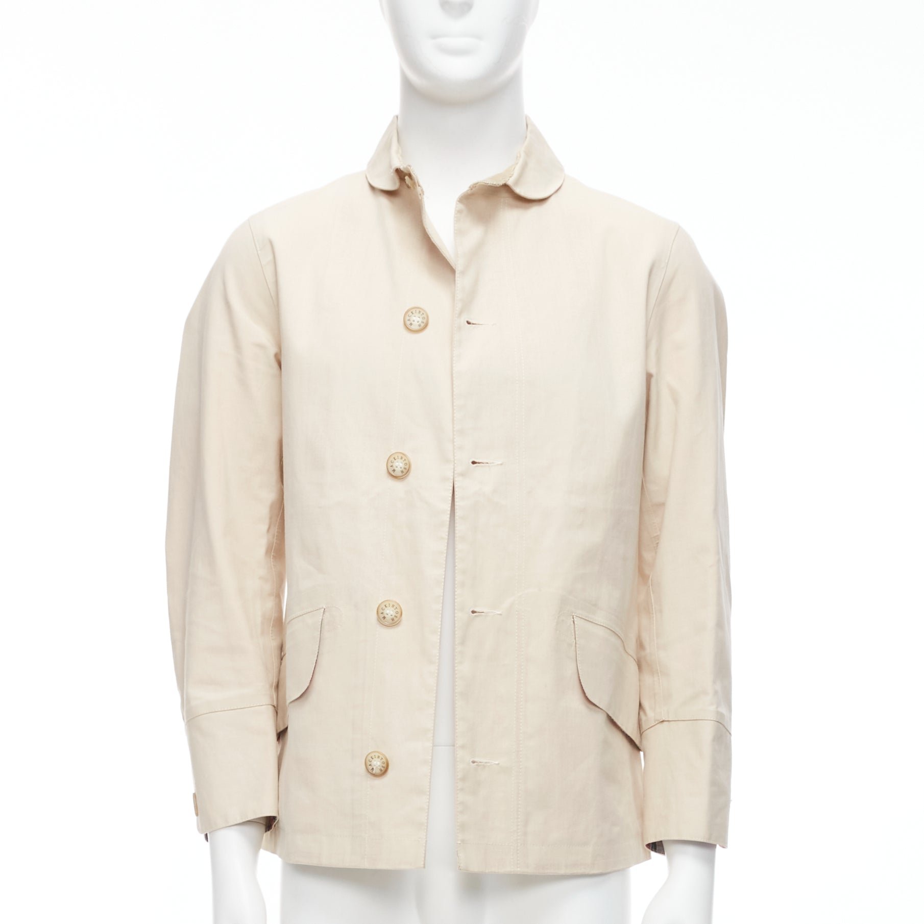 Junya Watanabe Beige Logo Button Jacket