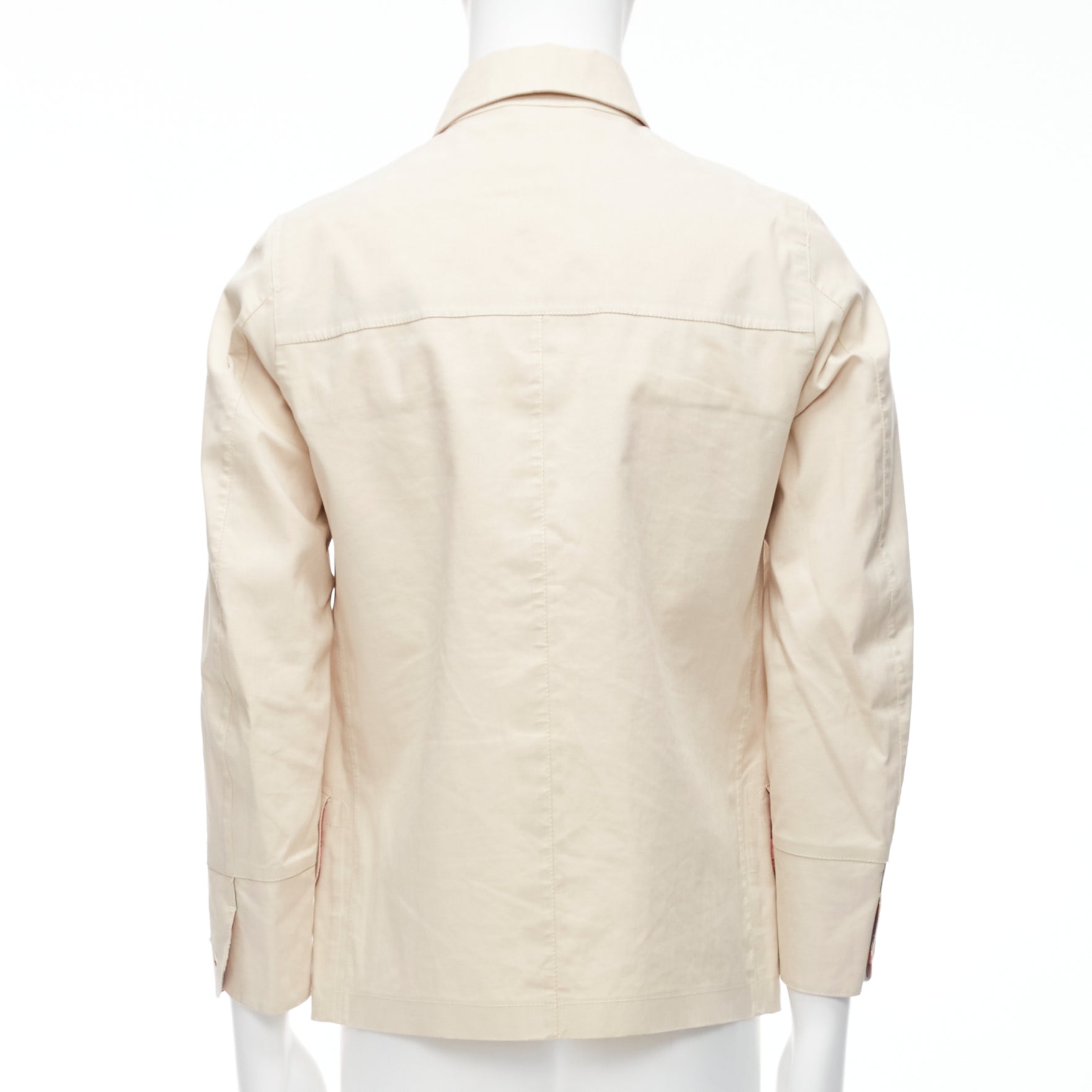 Junya Watanabe Beige Logo Button Jacket - Detail 1