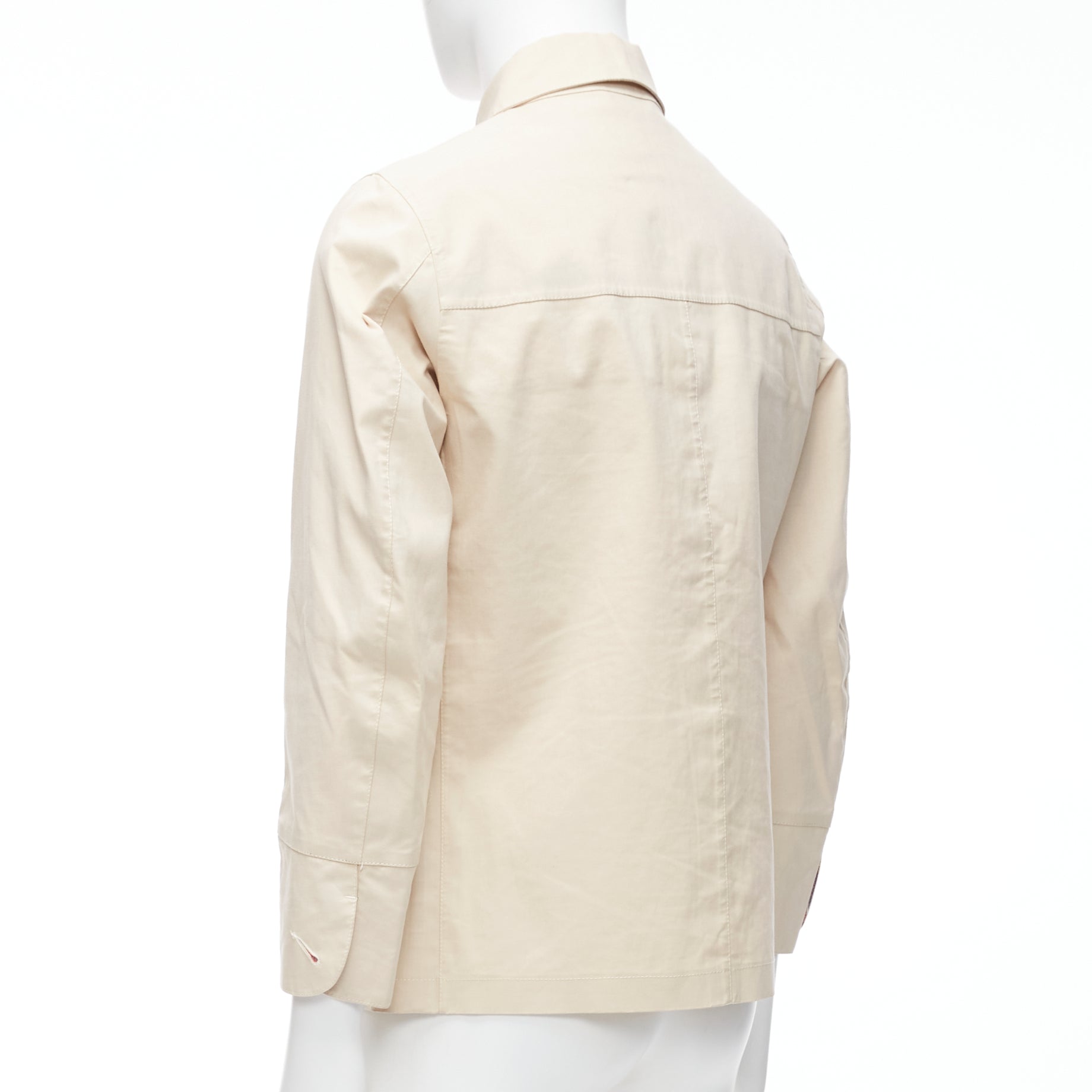 Junya Watanabe Beige Logo Button Jacket - Detail 2