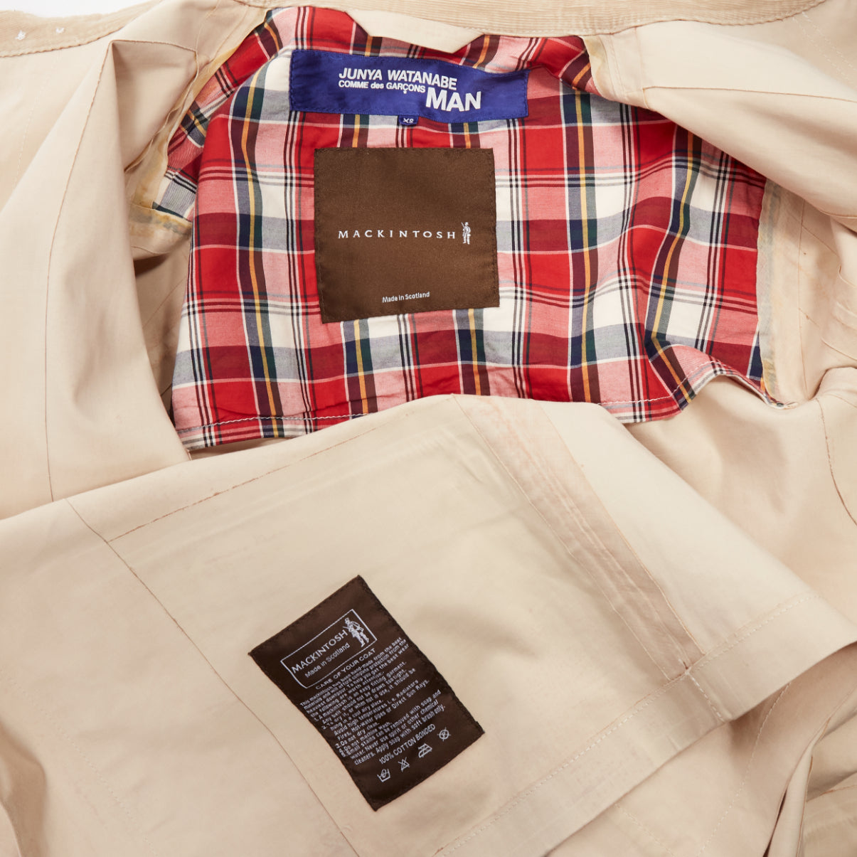 Junya Watanabe Beige Logo Button Jacket - Image 11