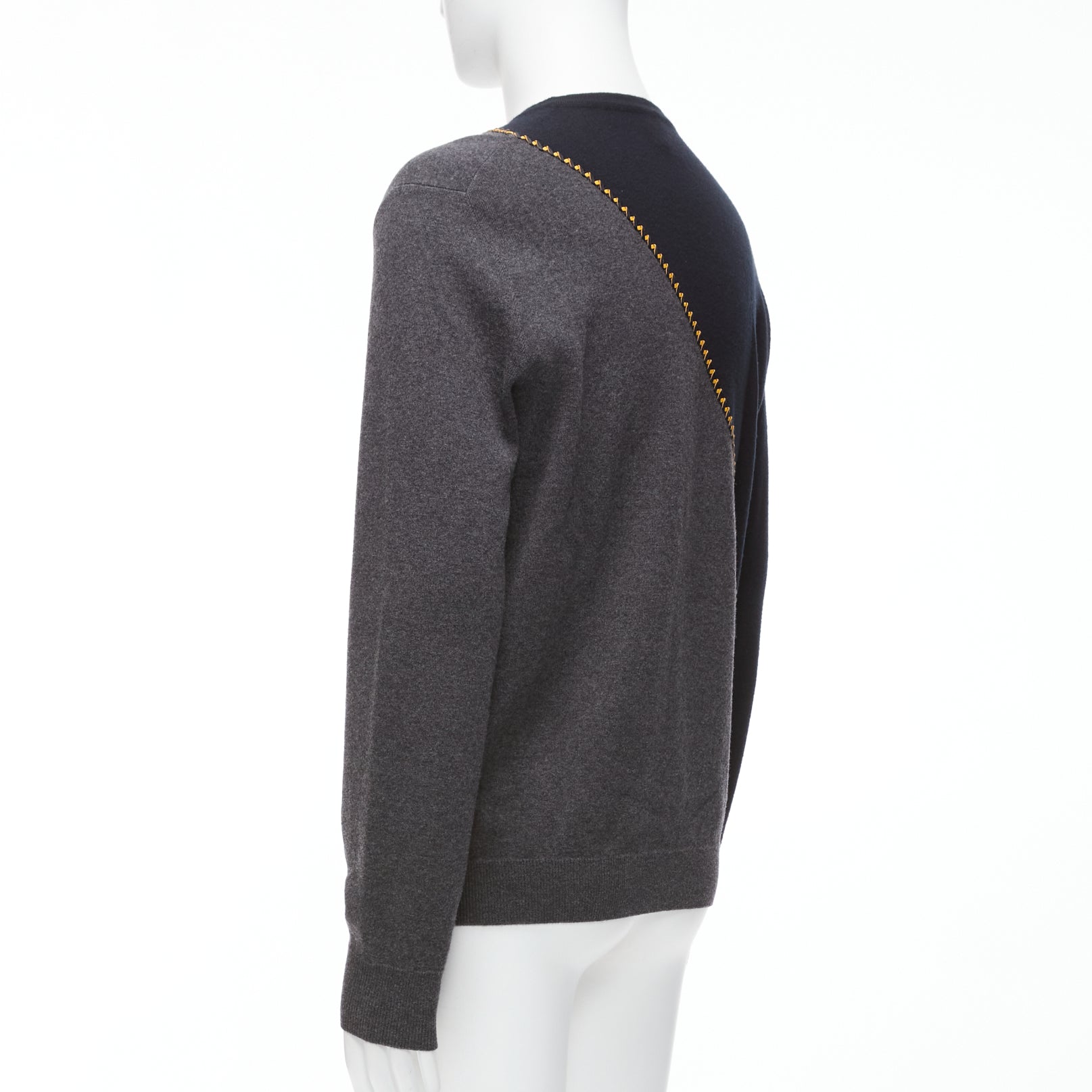 Berluti Lambskin Split Sweater - Detail 1
